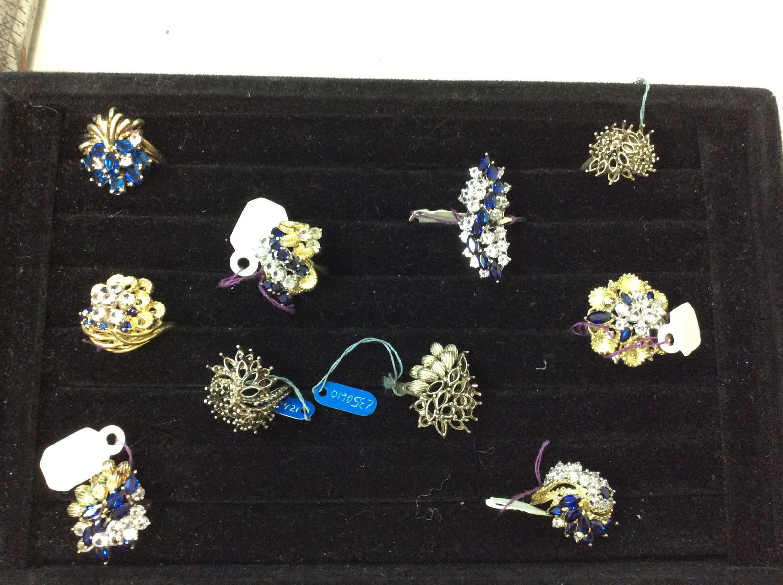 lot of Costume rings size range 6.5 to 7.5 (1 of 1)