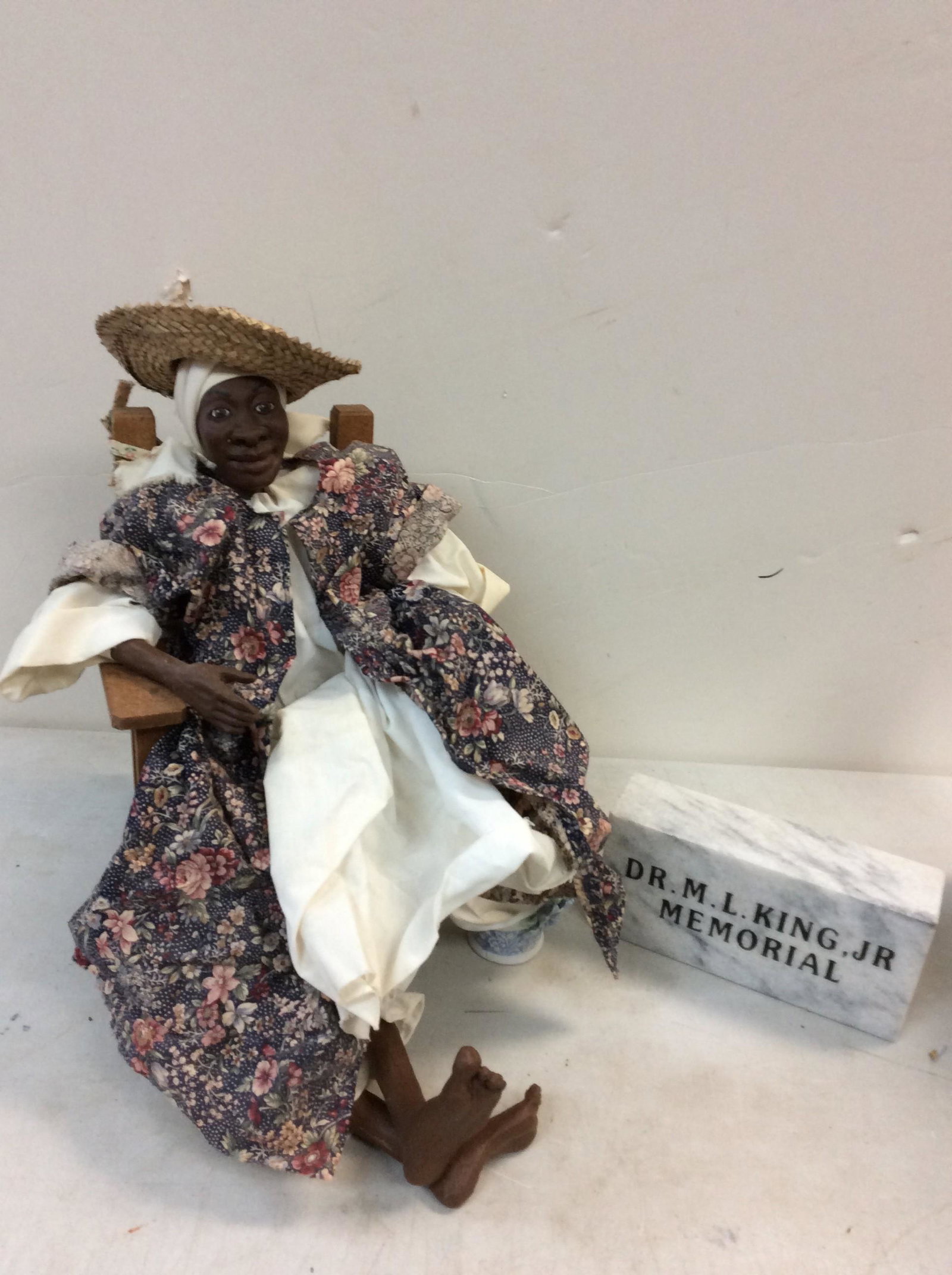 Lot of DR MARTIN LUTHER KING JR. frat memorial brick, DADDYâ€™S LONG LEGS clay doll and more: Lot of DR MARTIN LUTHER KING JR. frat memorial brick, DADDYâ€™S LONG LEGS clay doll and more