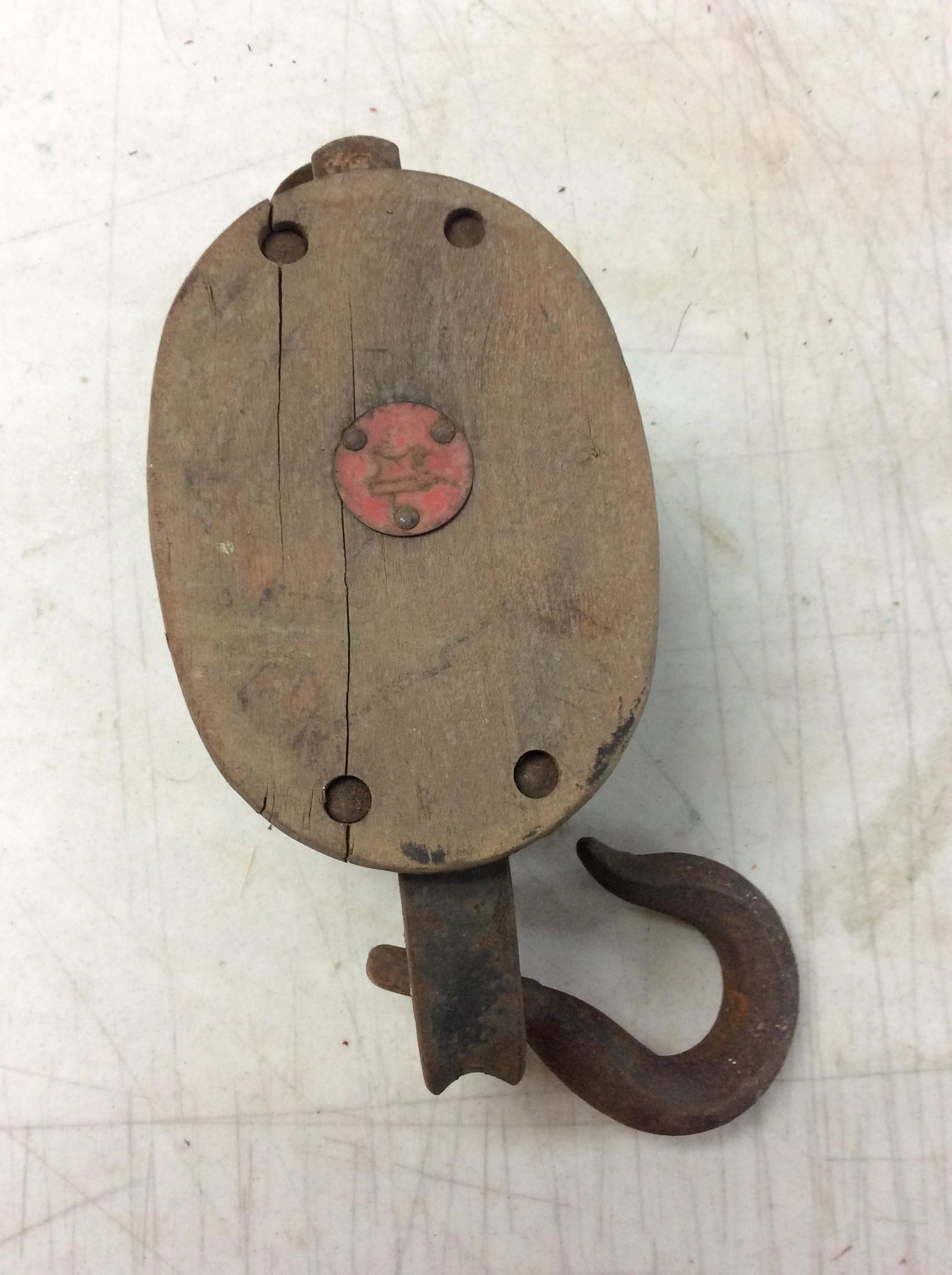 Vintage ship pulley: Vintage ship pulley