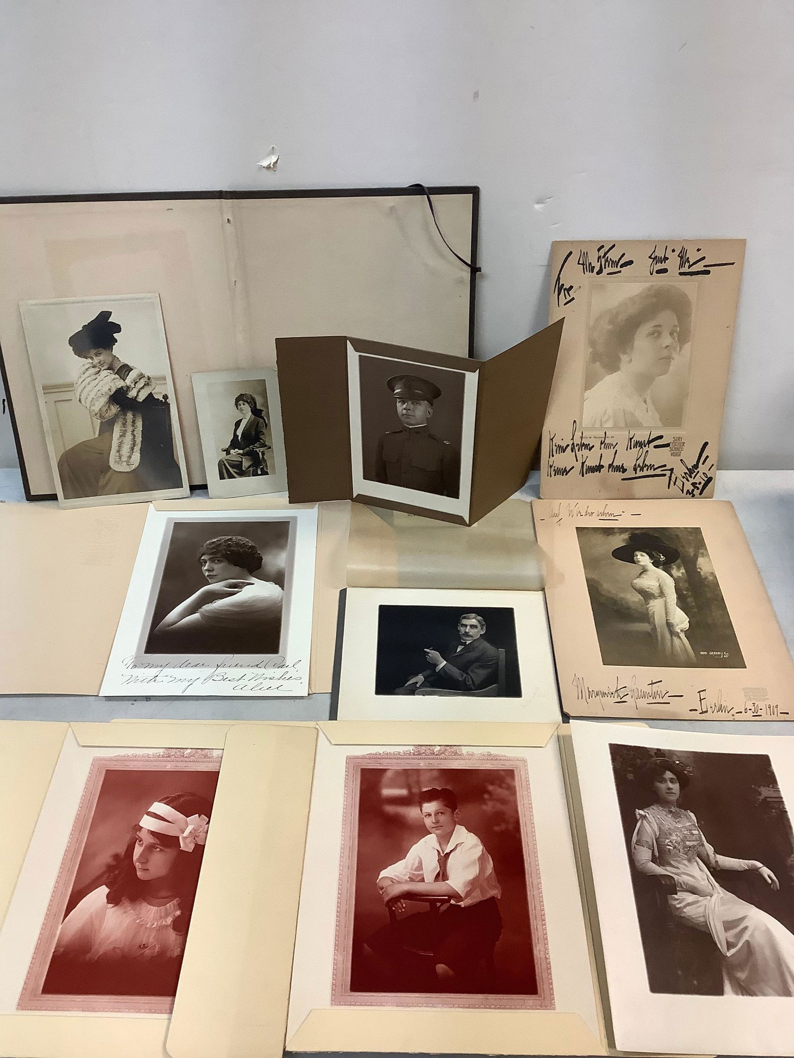 Vintage black and white photographs some signed: Vintage black and white photographs some signed