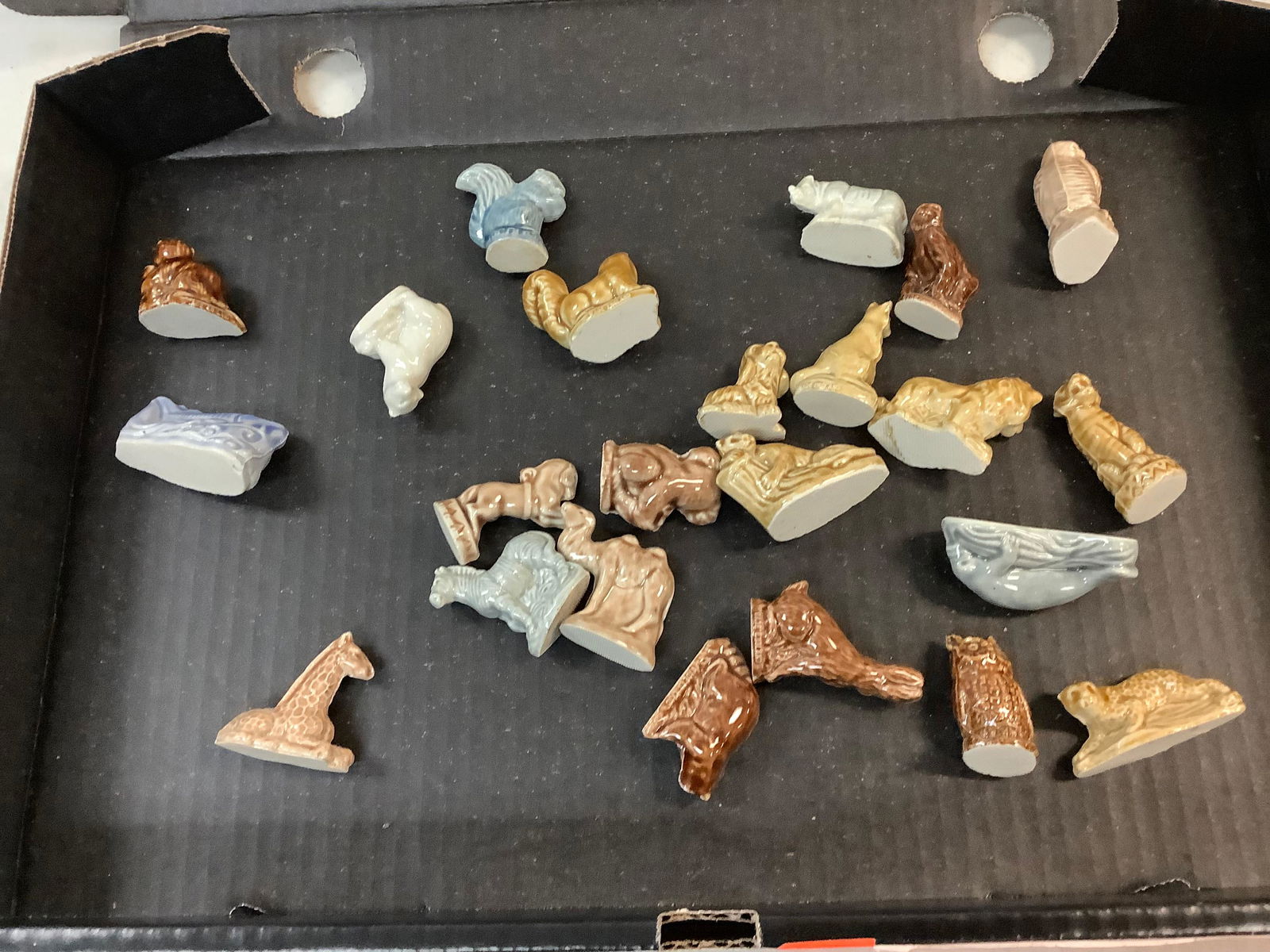 Lot of Vintage Ceramic Wade Whimsies Red Rose Tea Animal Figures (1 of 1)