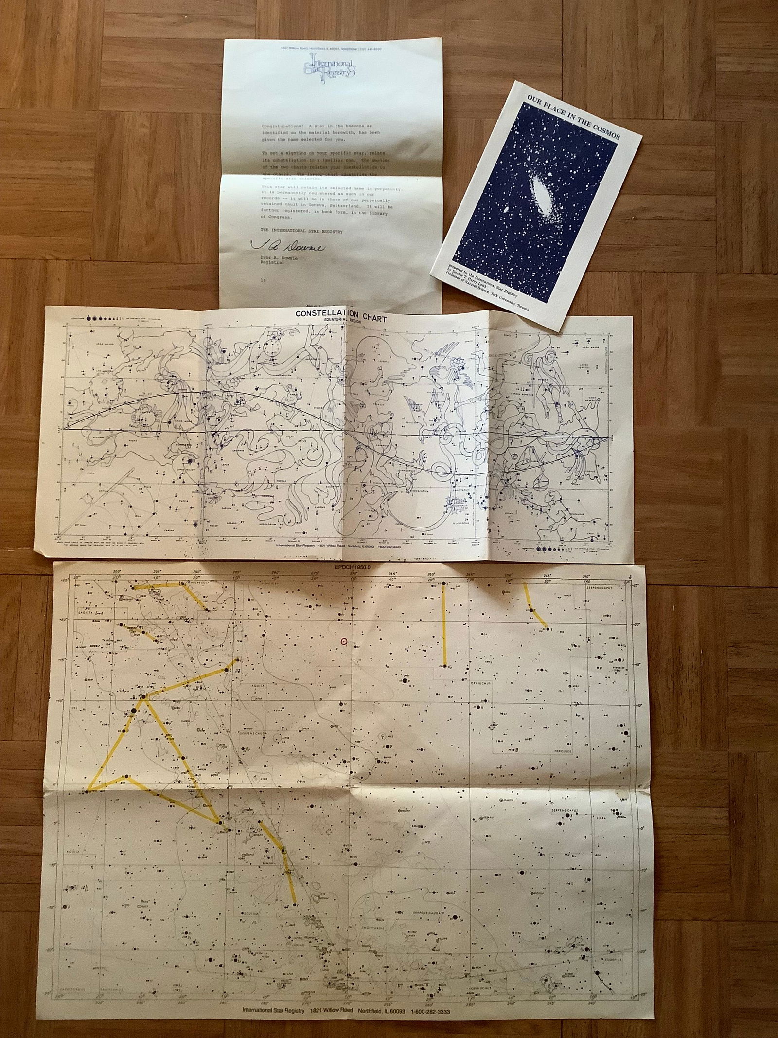 International Star Registry, Constellation Chart and More (1 of 1)