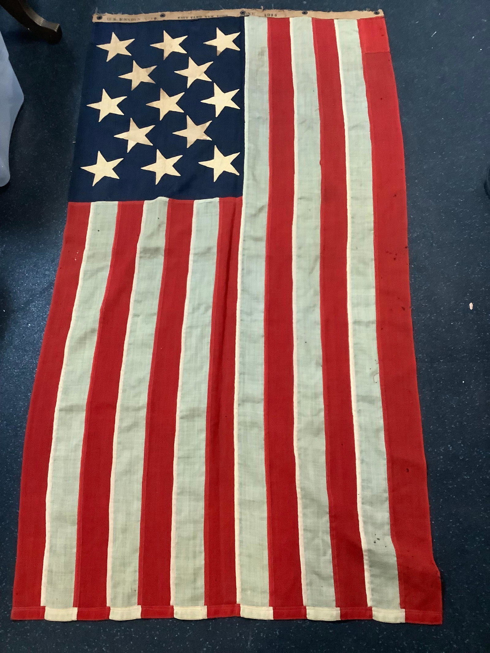 Vintage 1914 flown at united states navial yard brooklyn: Vintage 1914 flown at united states navial yard brooklyn