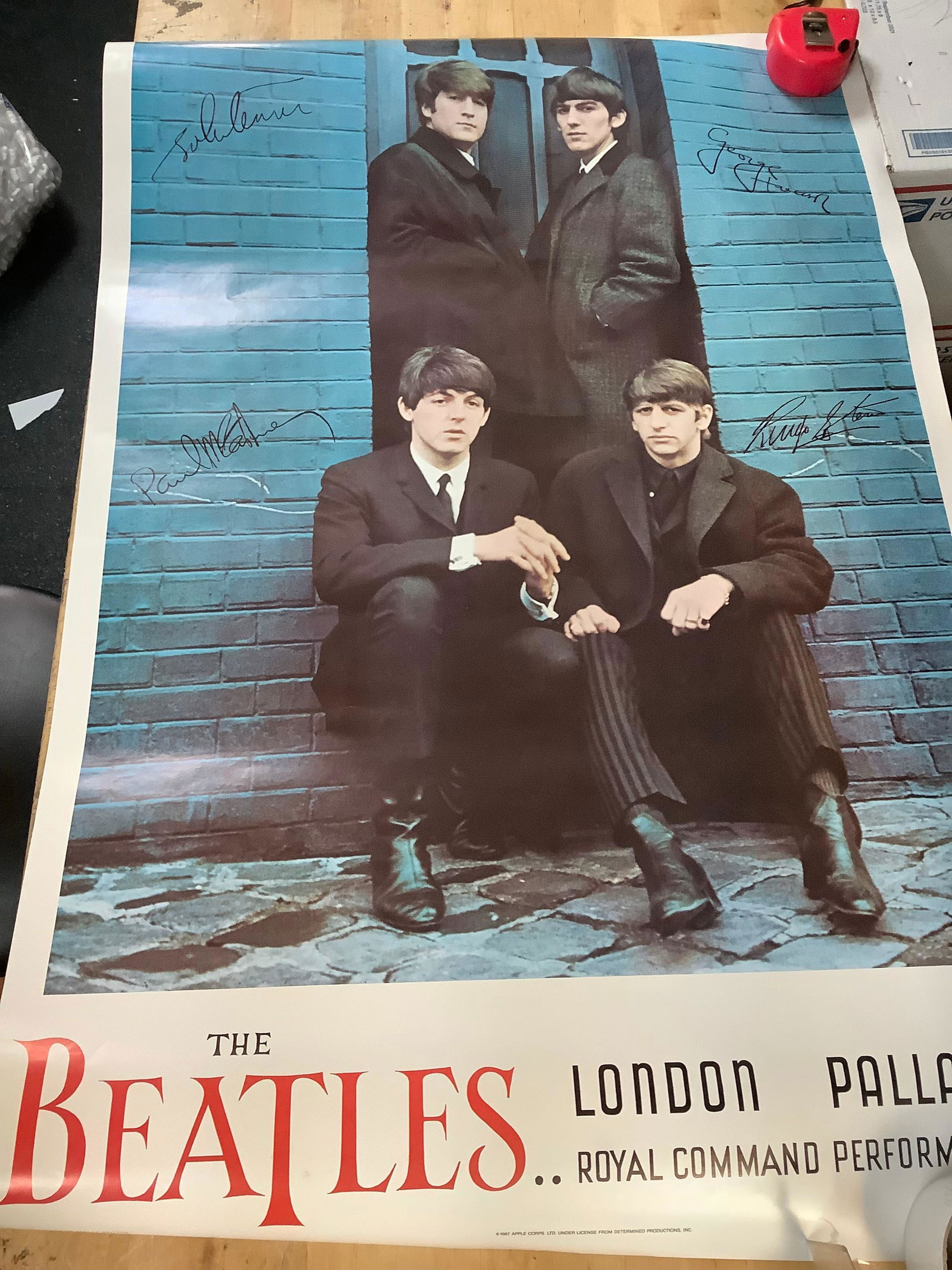 signed by the bettals bettals poster london palladium royal command performance. 1963 36x24 (1 of 1)