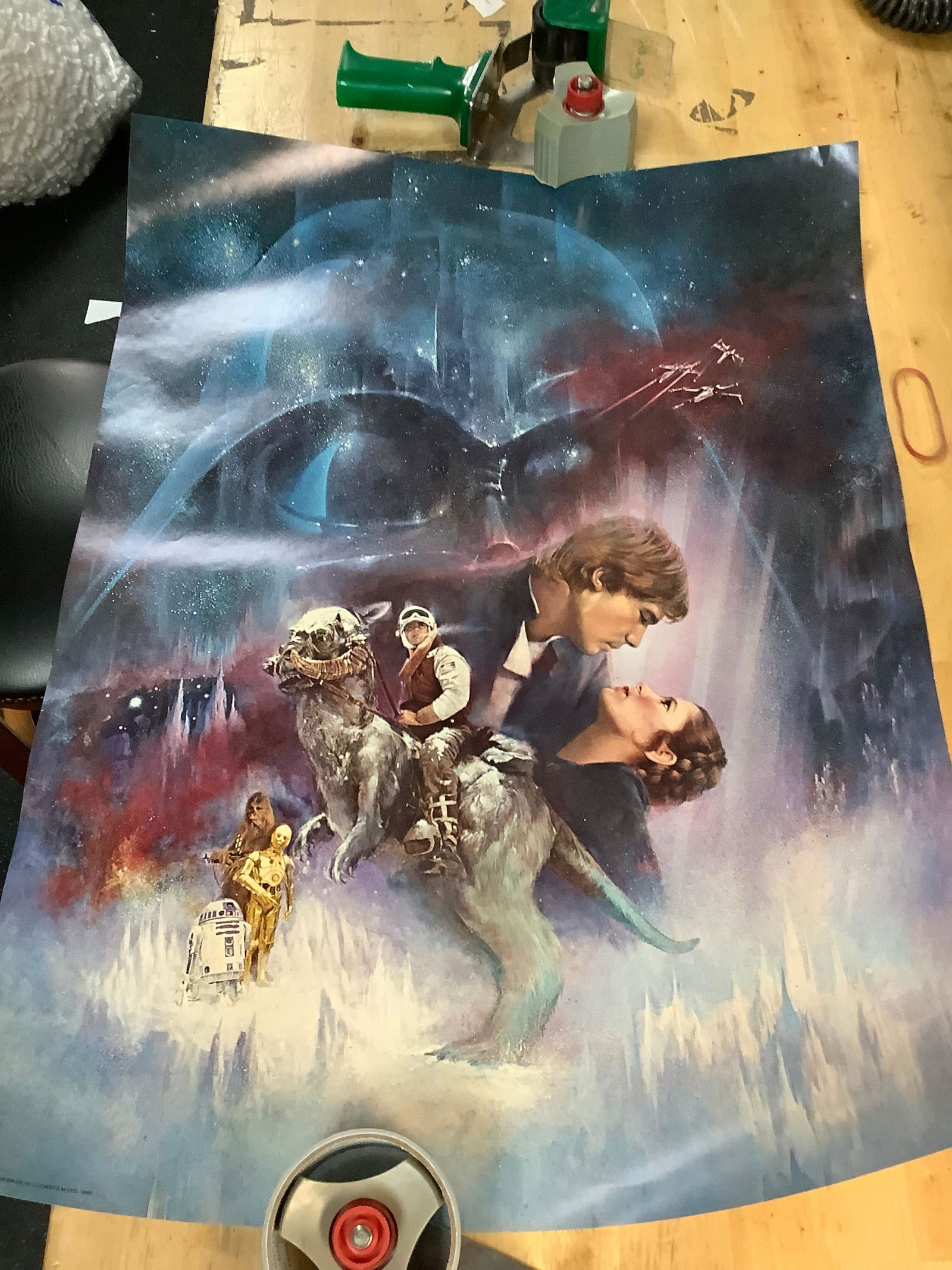 vintage 1980 starwars poster 27x23 (1 of 1)