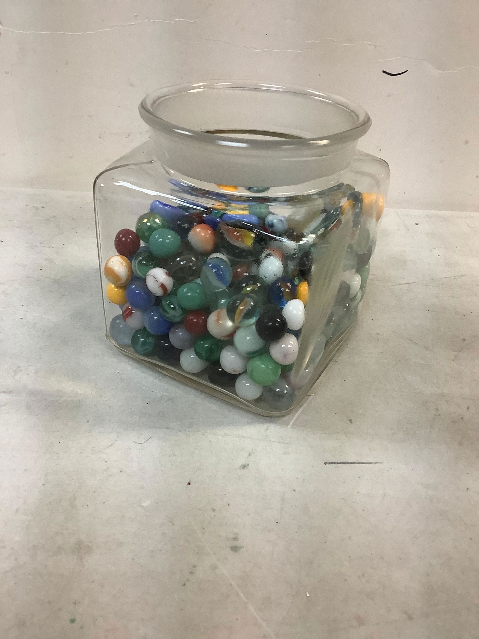 Glass Jar of marbles: Glass Jar of marbles
