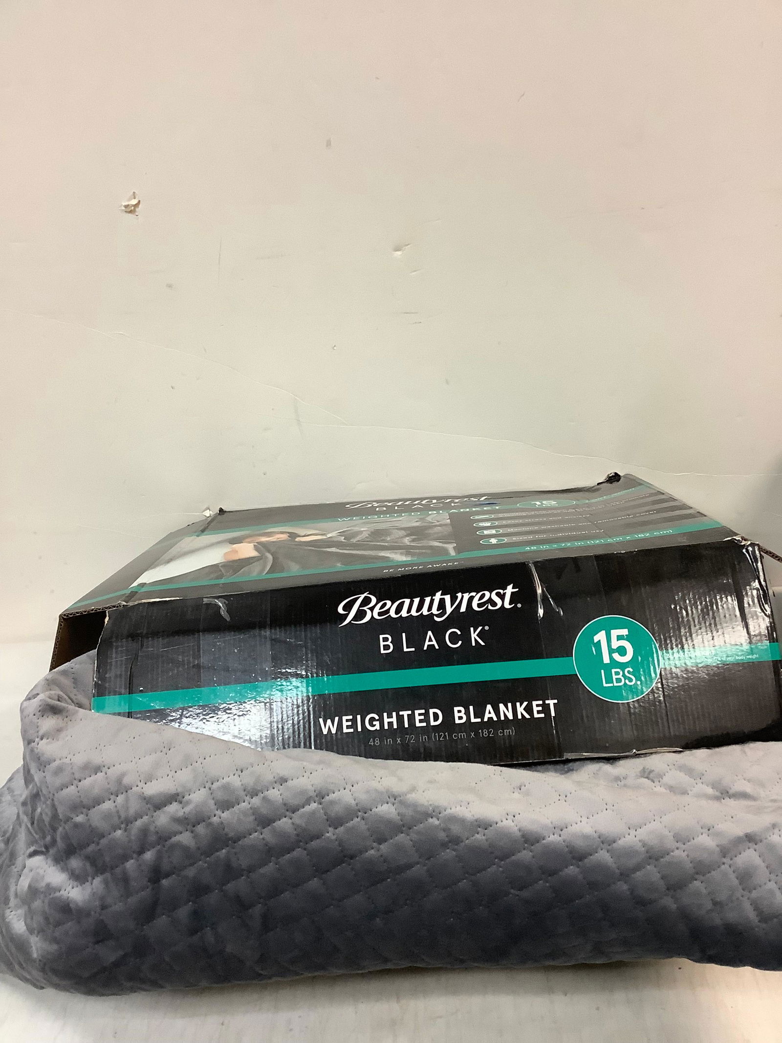 Beautyrest Black weighted blanket (15 lbs) (1 of 1)