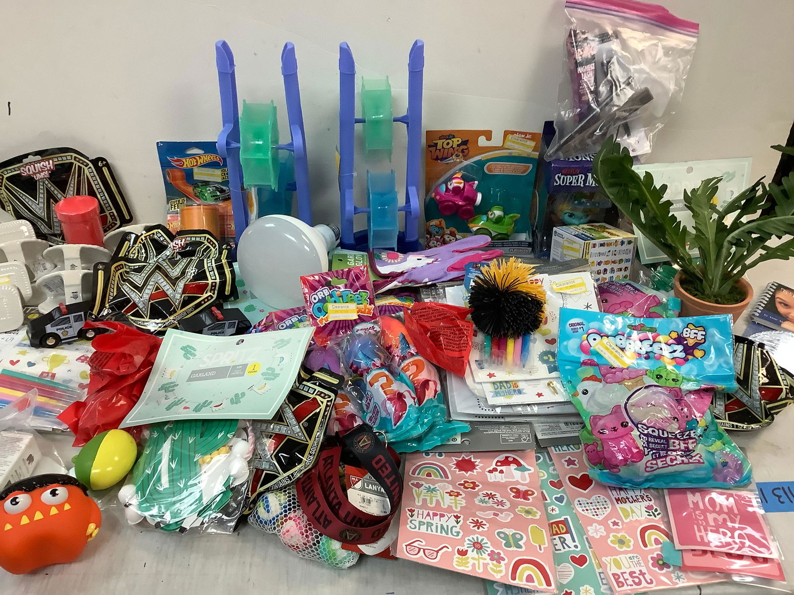 Lot makeup, various toys, bubbleeez, orb oddities, and hotwheels brands included (1 of 1)