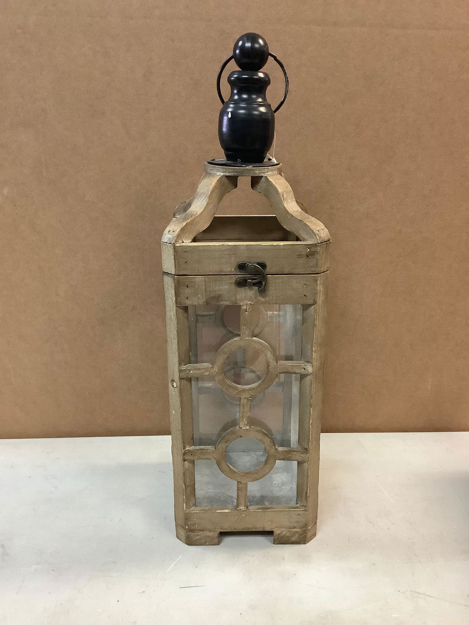 Wooden lantern 20in tall (1 of 1)