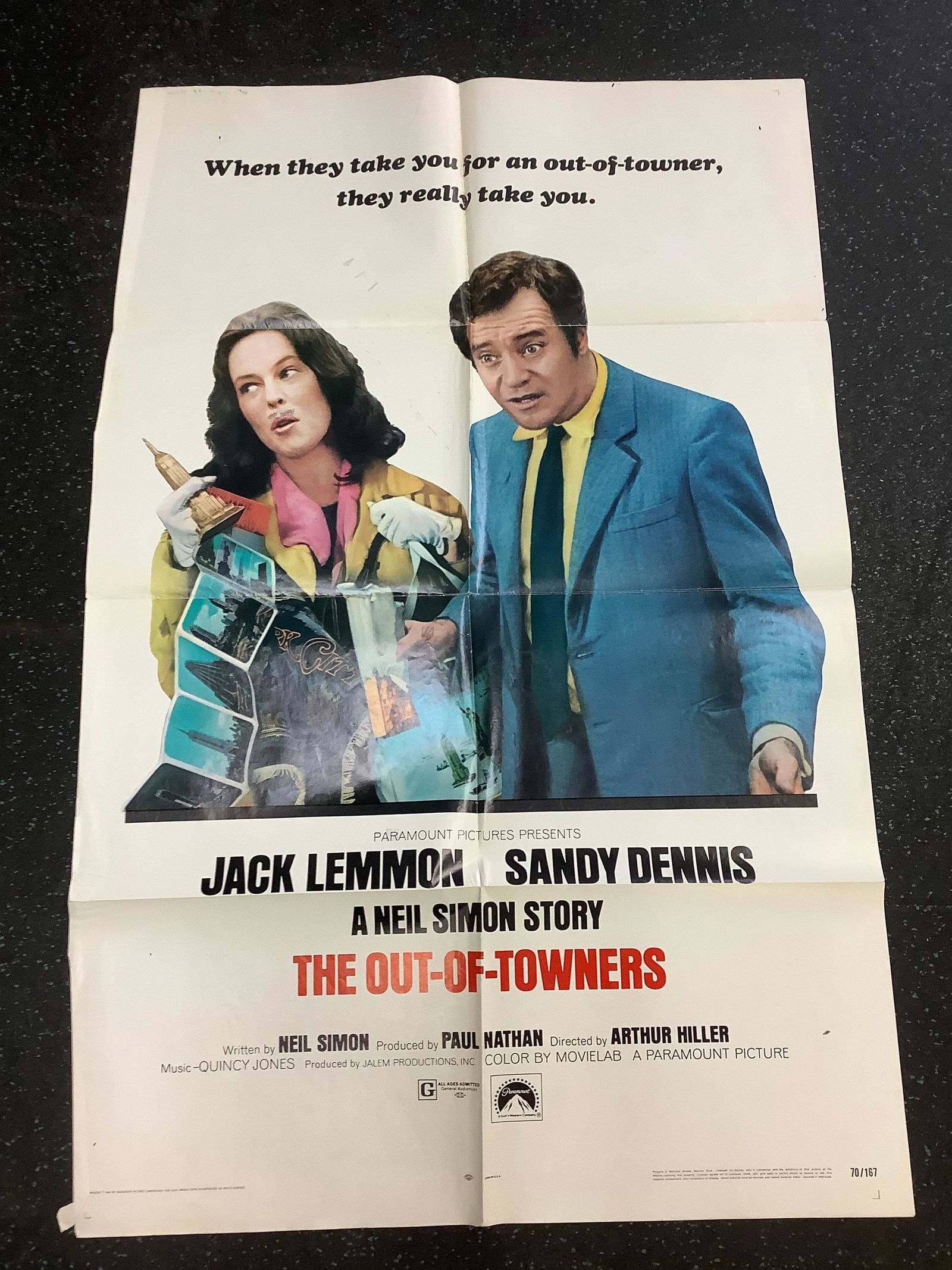 1969 A Neil Simon Story The-Out-Of-Towners 48.5x26.5 70/167 (1 of 1)