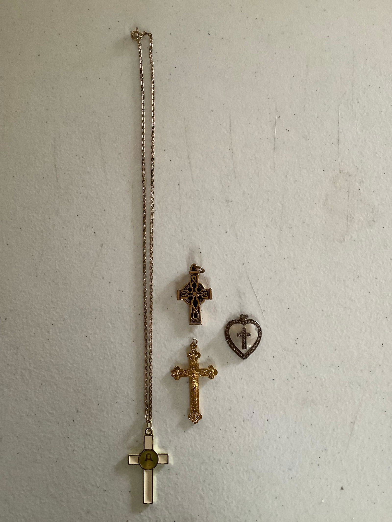 Lot of Religous Crosses 1 Sterling Silver (1 of 1)