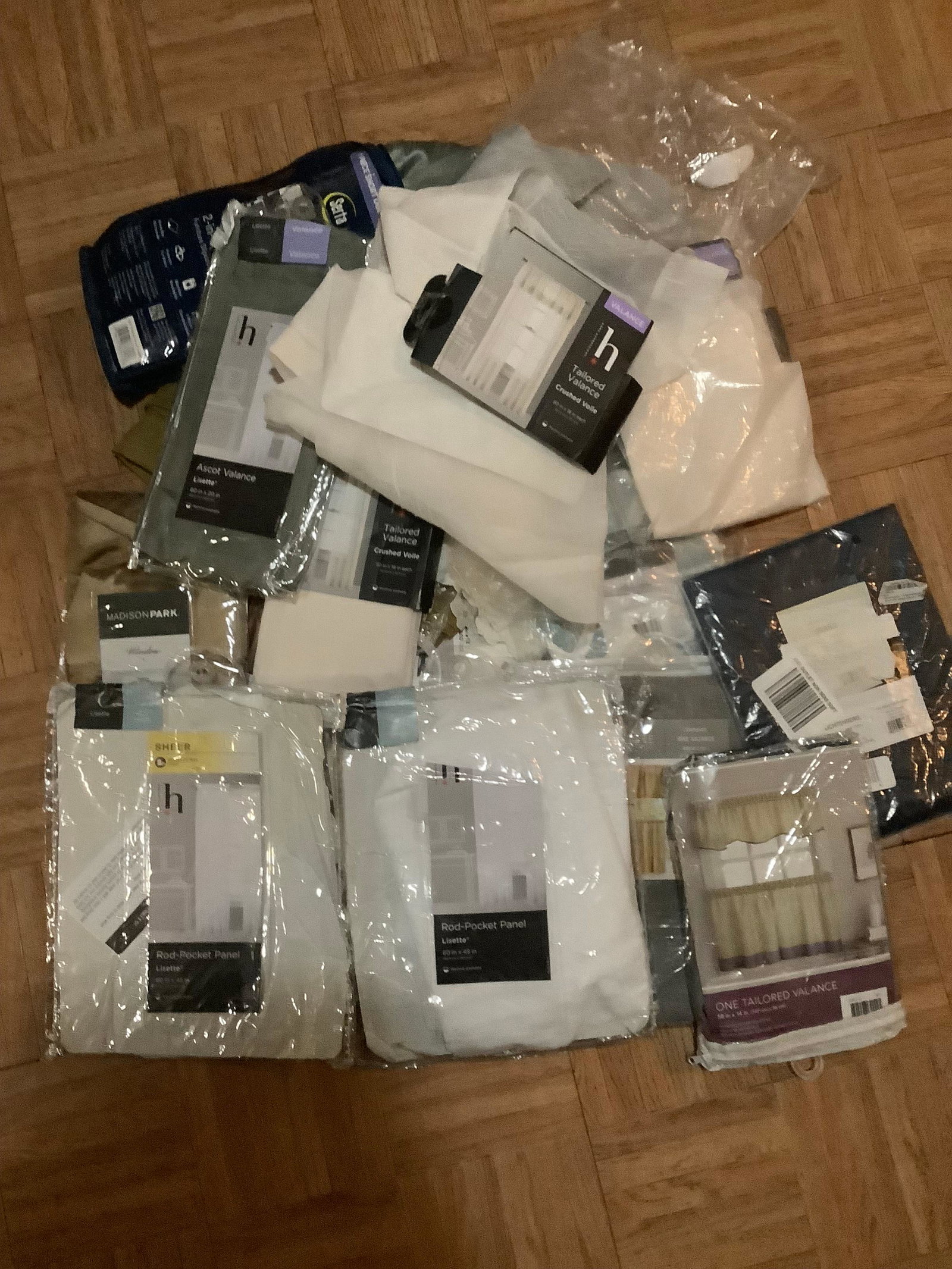 Lot of New Panels and Valances: Lot of New Panels and Valances