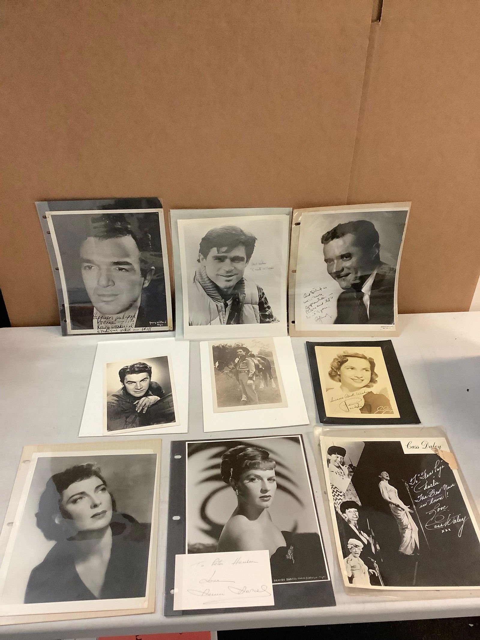 Lot of signed actor headshots and pictures 8x10 (1 of 1)