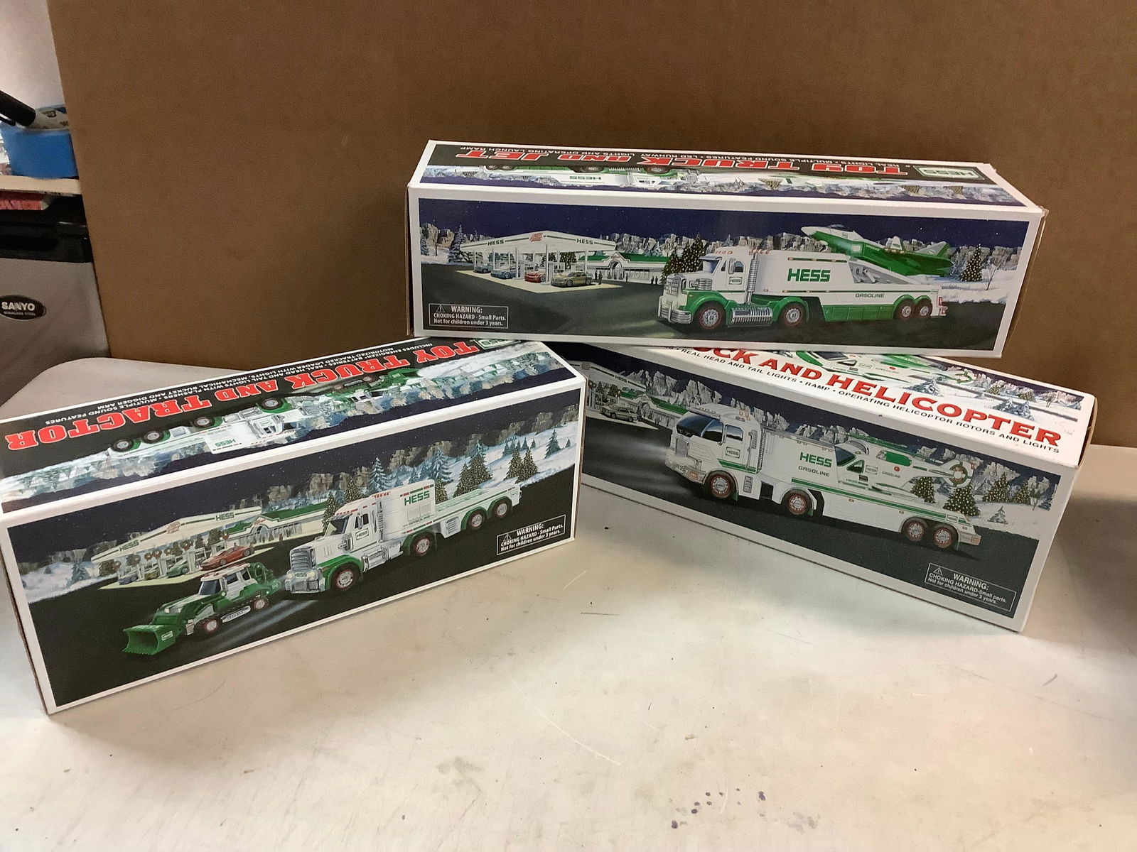 Lot of HESS trucks in box (1 of 1)