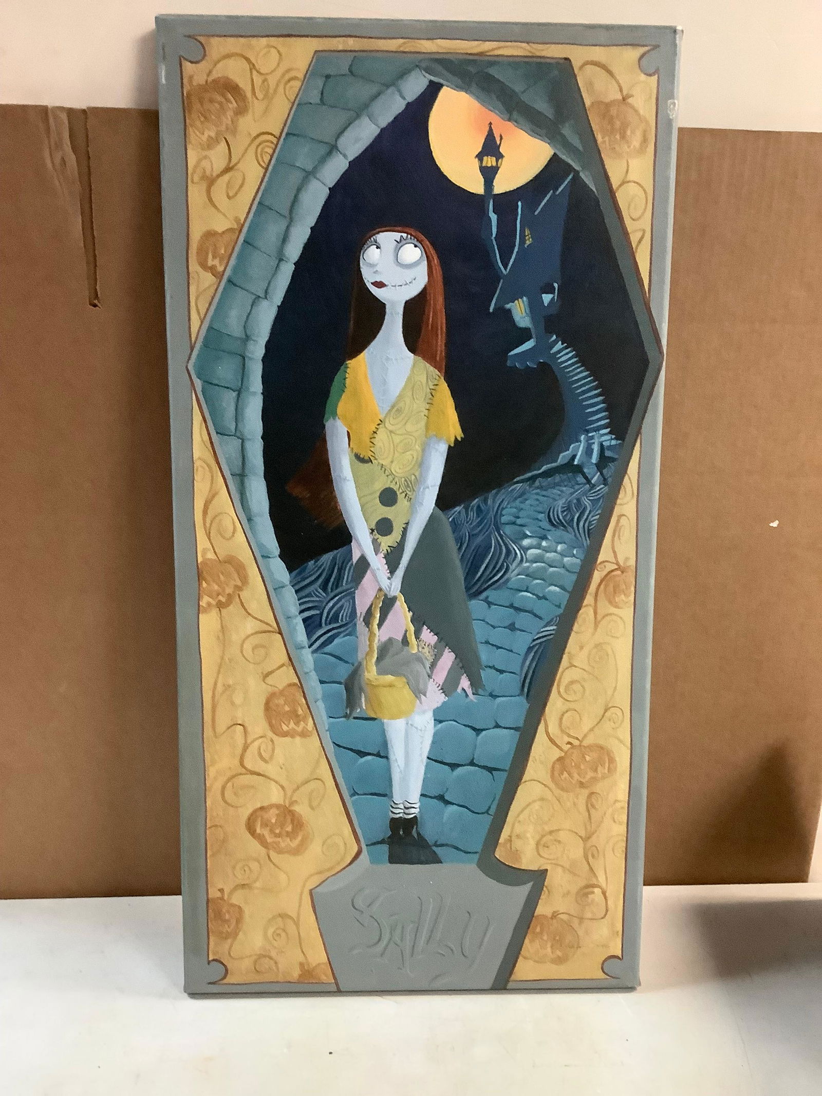 Disney Nightmare Before Christmas print on canvas signed TRICIA BUCHANAN-BENSON with COA (1 of 3)