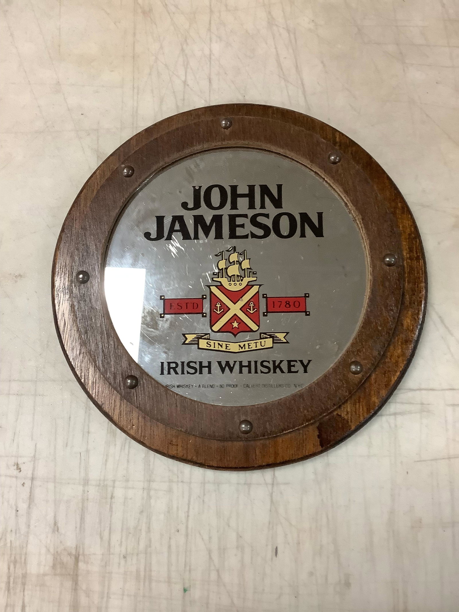 JOHN JAMESON IRISH WHISKEY BAR SIGN 10.5x10.5 (1 of 1)