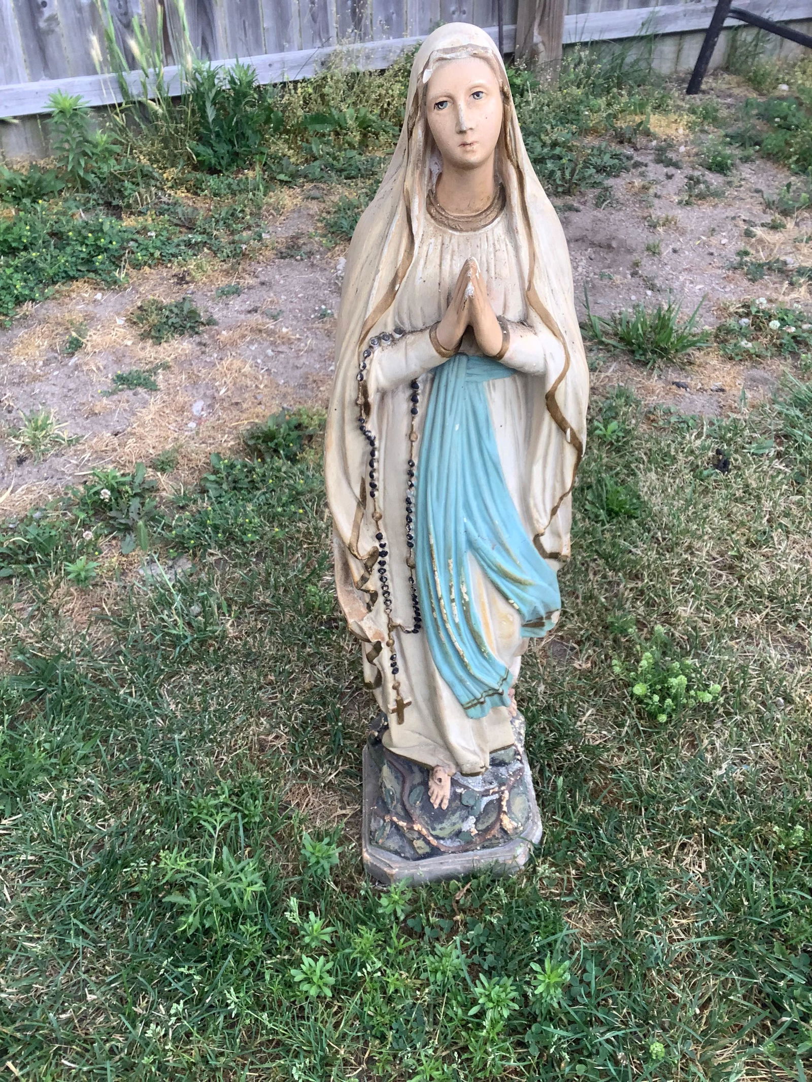 Vintage Ceramic Religous Statue 30" (1 of 1)