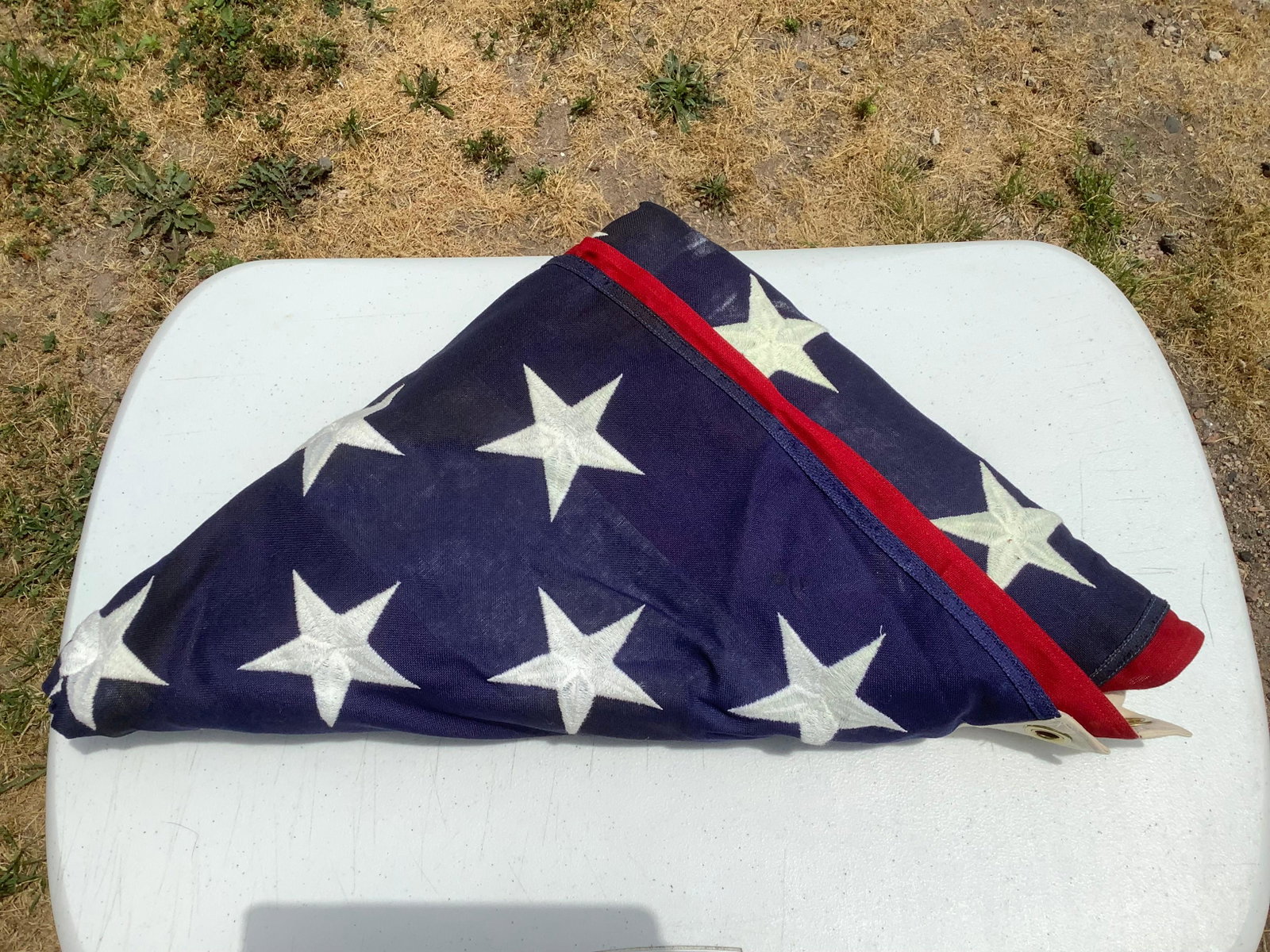 Vintage Interment Flag Approx. 10Ft: Vintage Interment Flag Approx. 10Ft