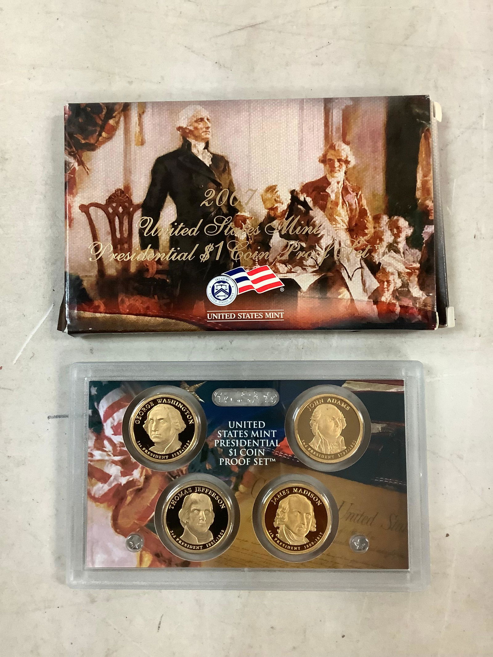 2007 US MINT PRESIDENTIAL DOLLAR COIN PROOF SET (1 of 1)