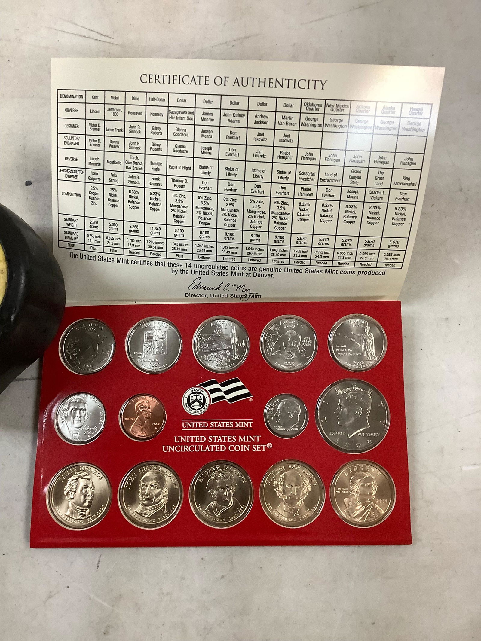 2008 DENVER US MINT UNCIRCULATED COIN SET (1 of 1)