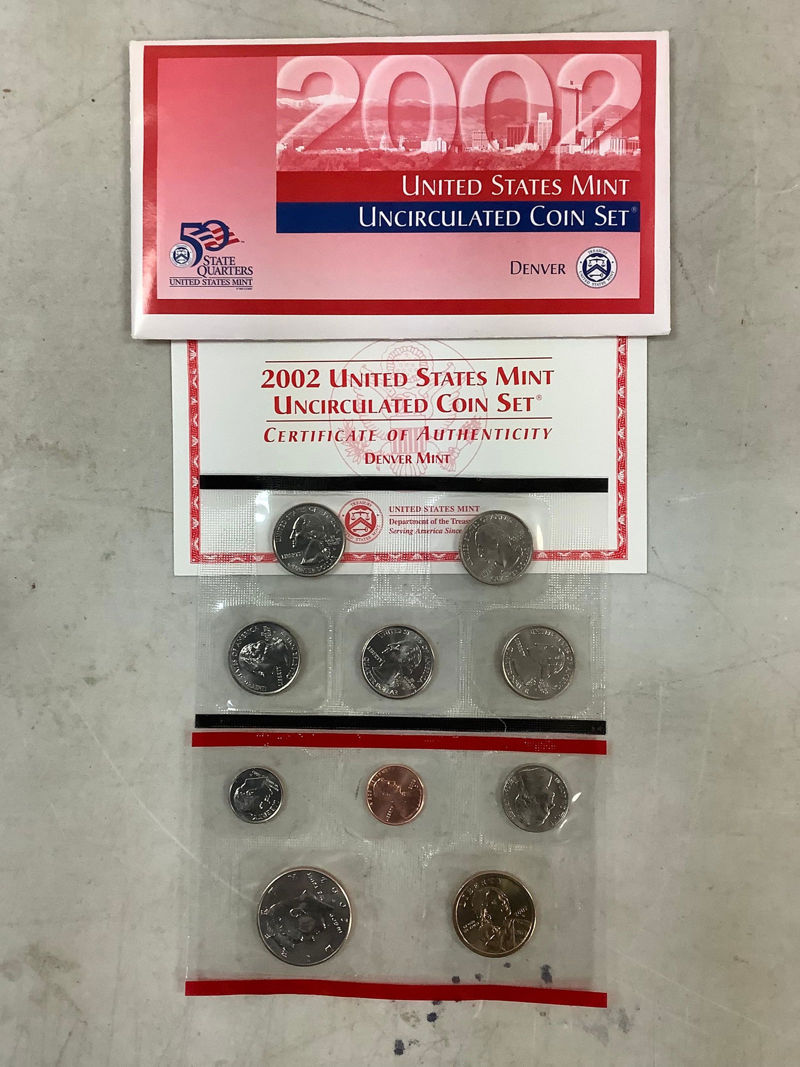 2002 US MINT UNCIRCULATED COIN SET (1 of 1)