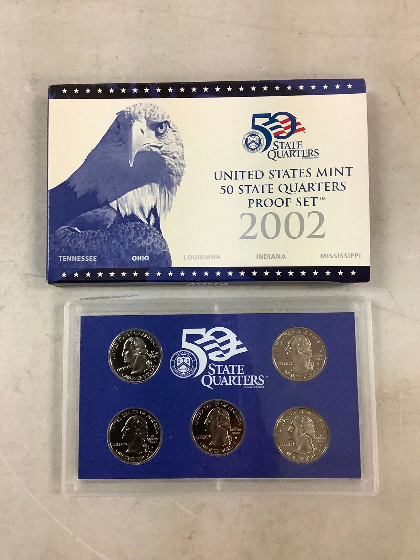 2002 US MINT 50 STATE QUARTERS PROOF SET (1 of 1)