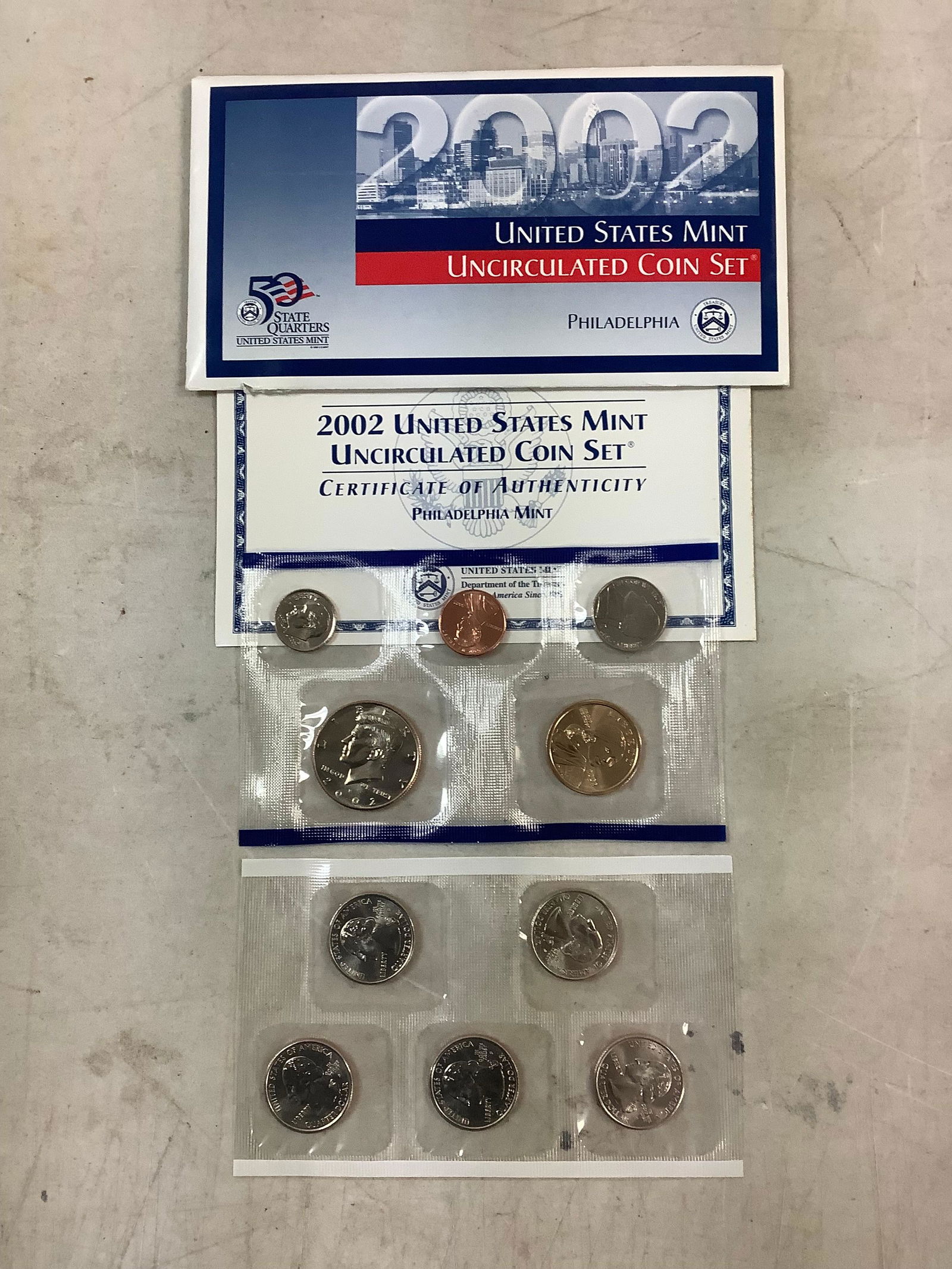 2002 US mint uncirculated coin set (1 of 1)