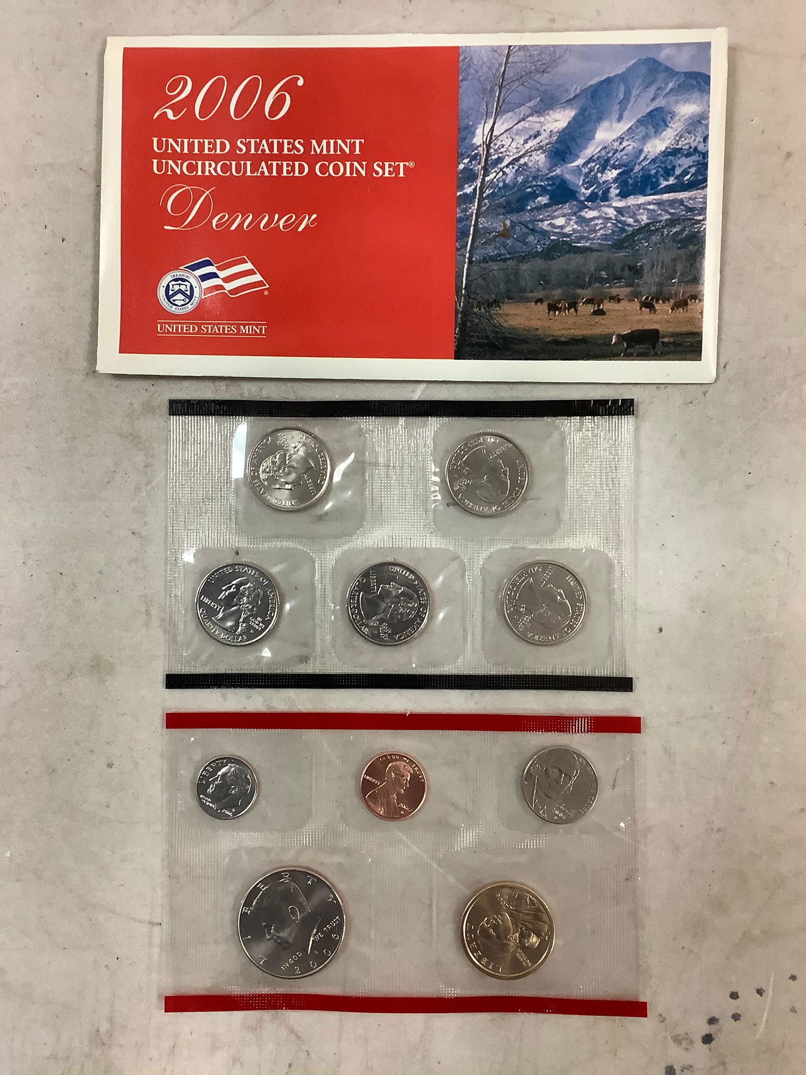 2006 DENVER US mint uncirculated coin set (1 of 1)