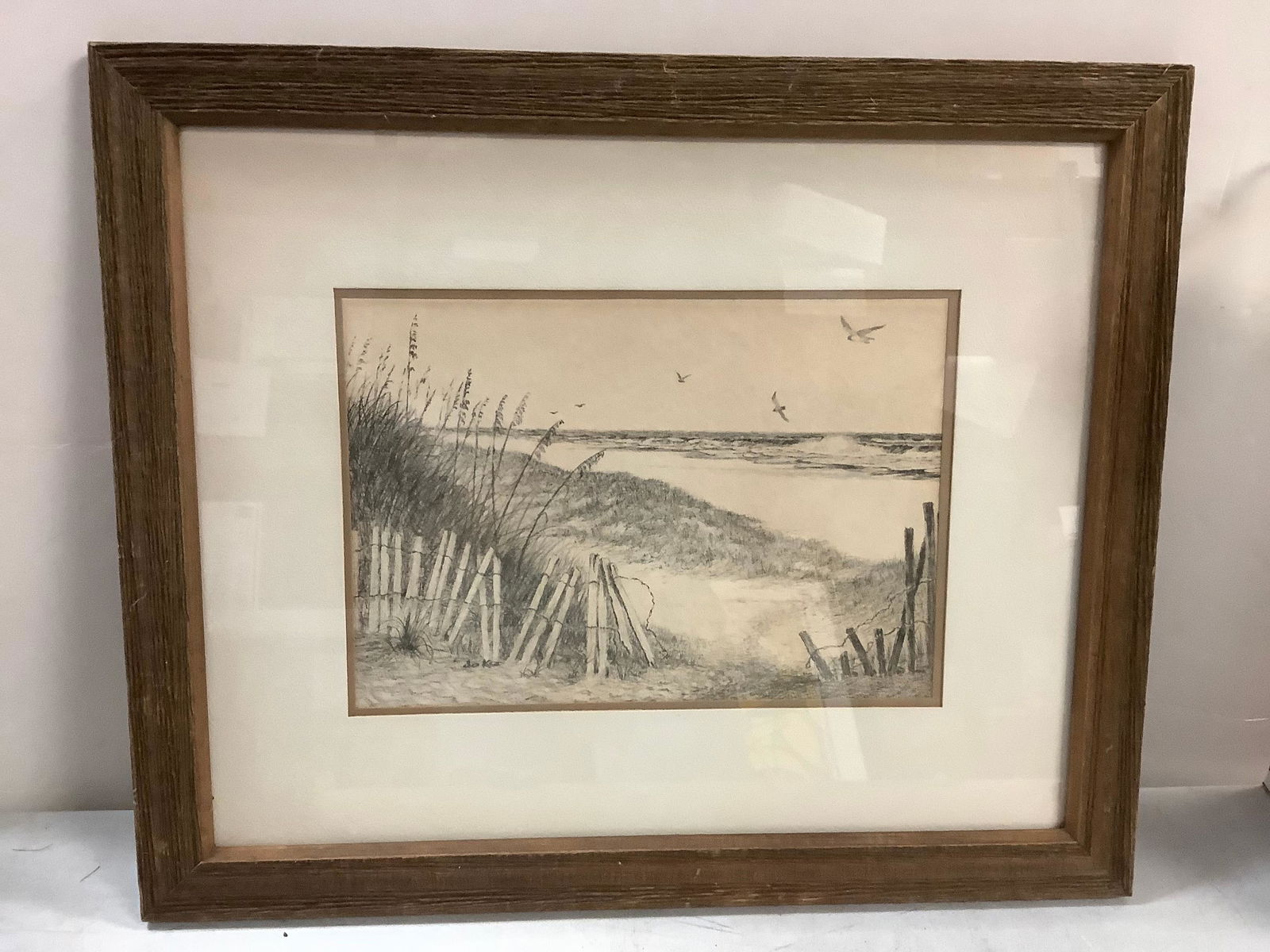 Framed JoKo (Joe Koch) "Path To The Beach" Picture 18.5x22.5 (1 of 1)
