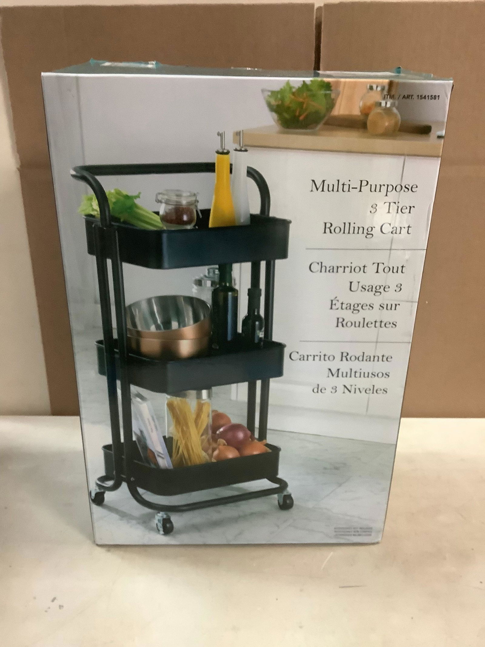 New Multi Purpose 3 Tier Rolling Cart (1 of 1)