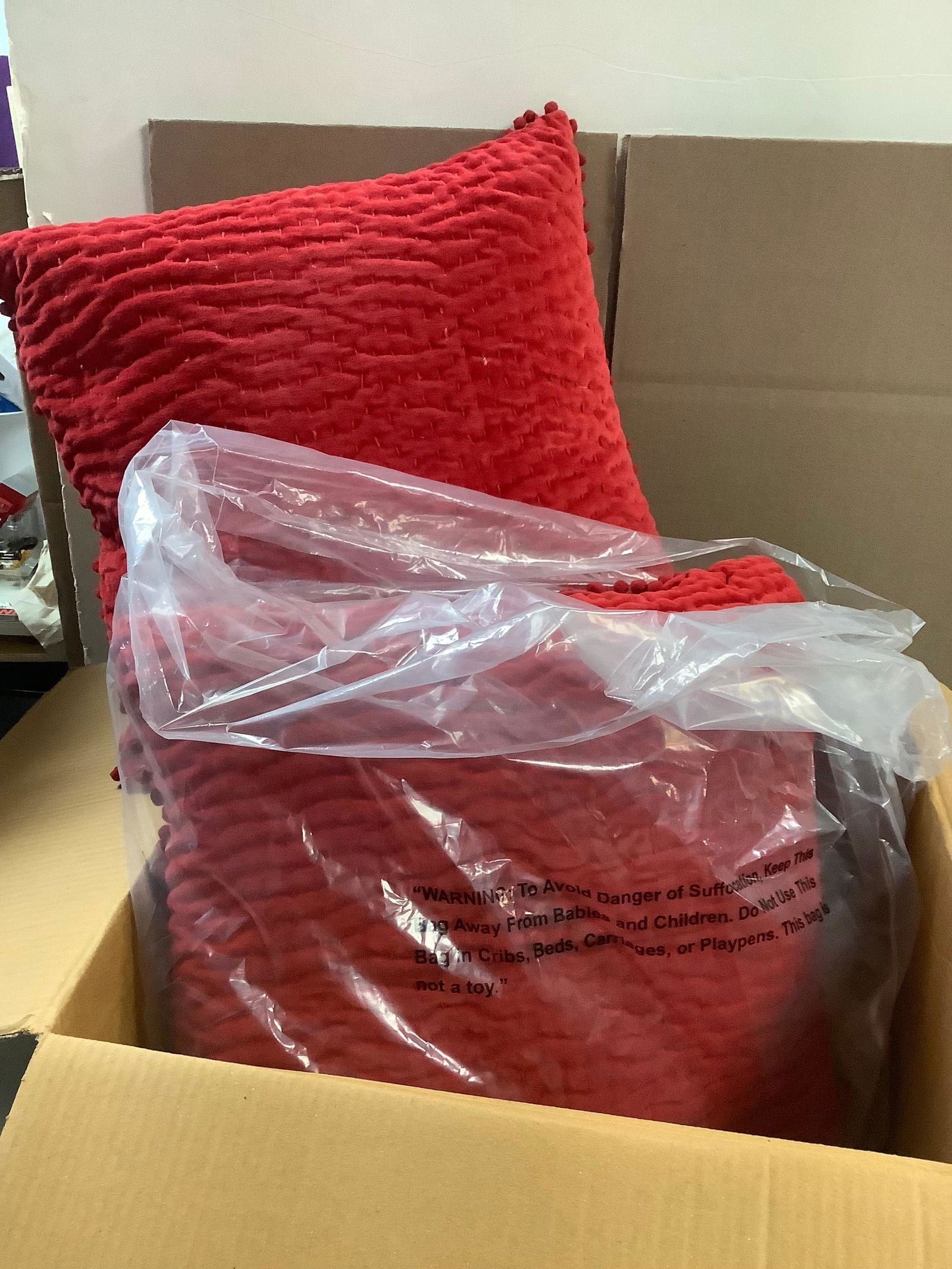 Lot of 2 New Red Throw Pillows (1 of 1)