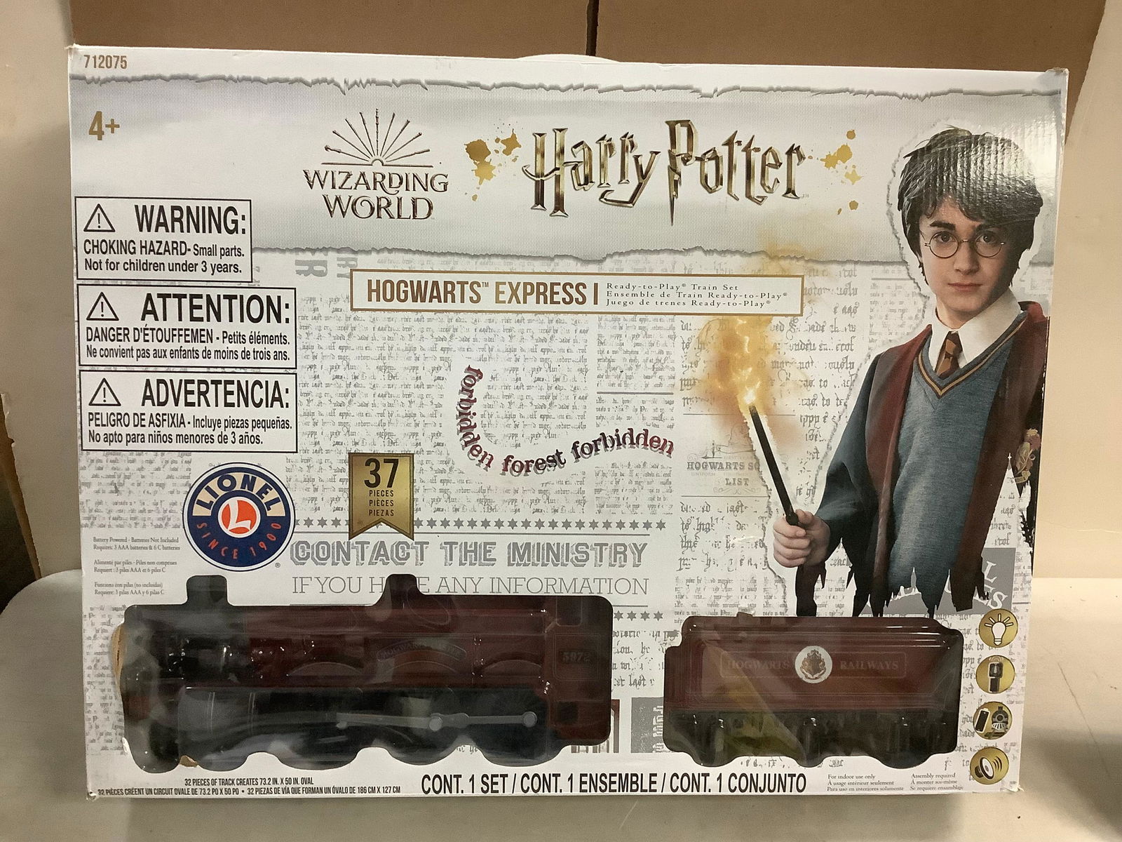 New Lionel Harry Potter Wizarding World  Hogwarts Express Ready To Play 37 Piece Train Set (Battery (1 of 1)