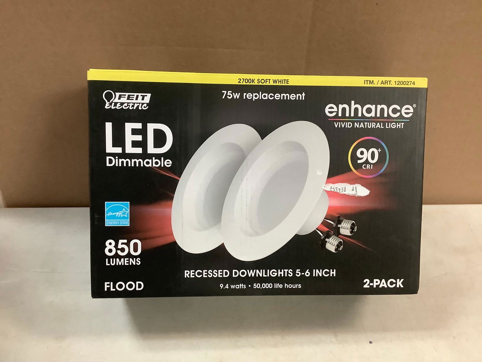 *NEW* LED DIMMABLE ENHANCED VIVID NATURAL LIGHT RECESSED DOWNLIGHTS 5-6in (1 of 1)