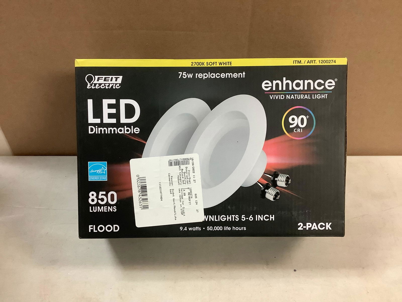 *NEW* LED DIMMABLE ENHANCED VIVID NATURAL LIGHT RECESSED DOWNLIGHTS 5-6in (1 of 1)