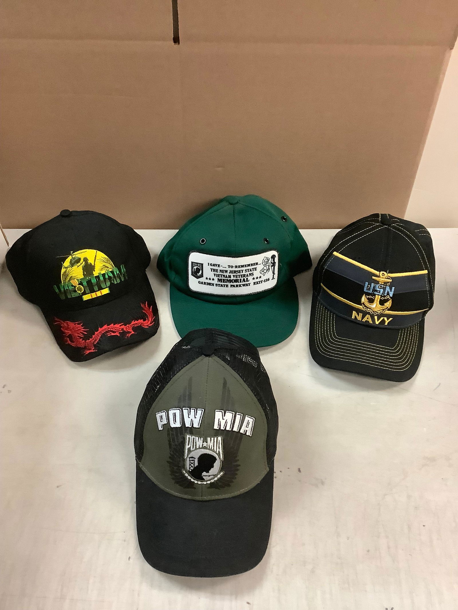Lot of veterans caps (1 of 1)