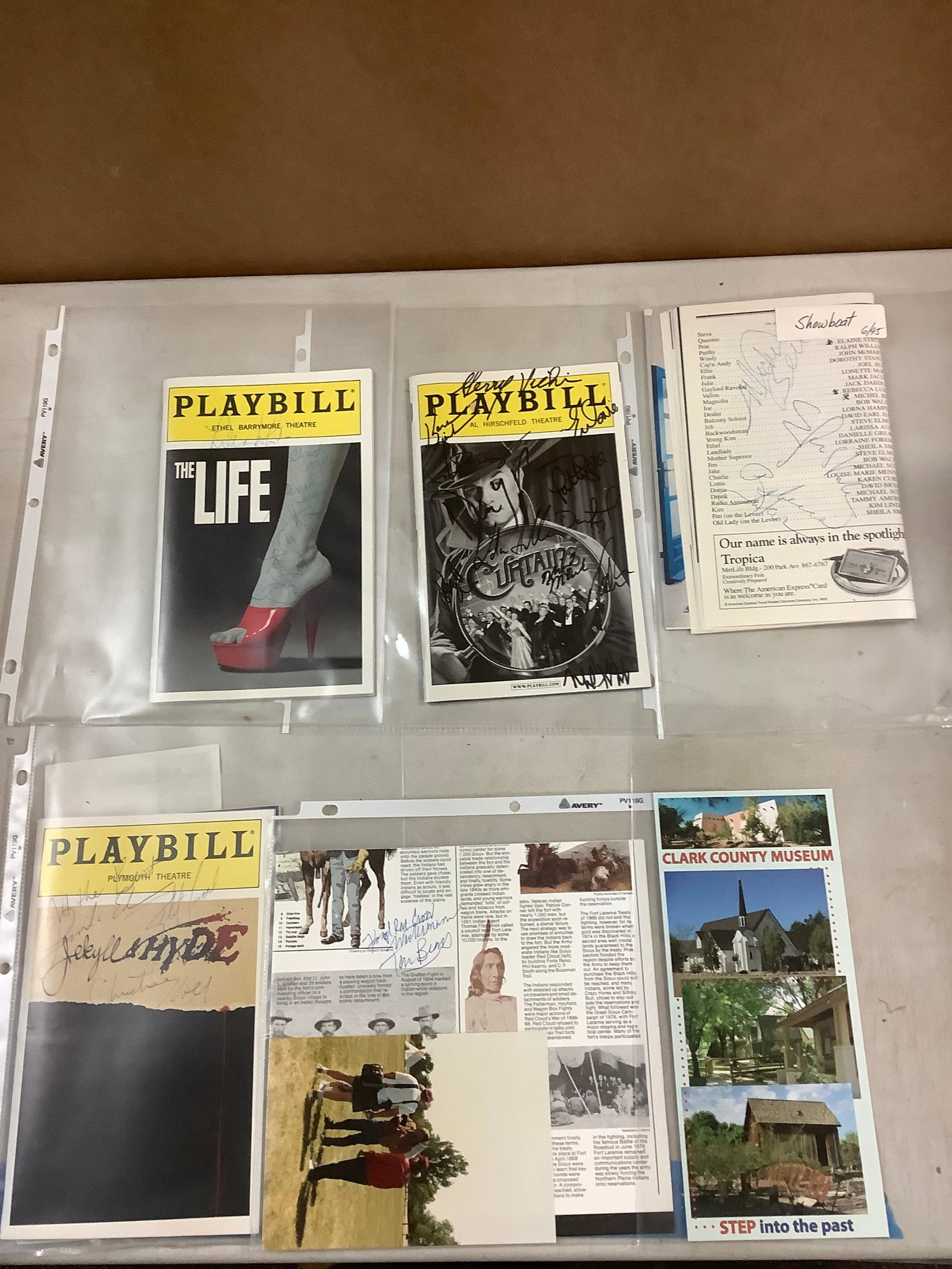 Lot of PLAYBILLS Signed by the actors: Lot of PLAYBILLS Signed by the actors