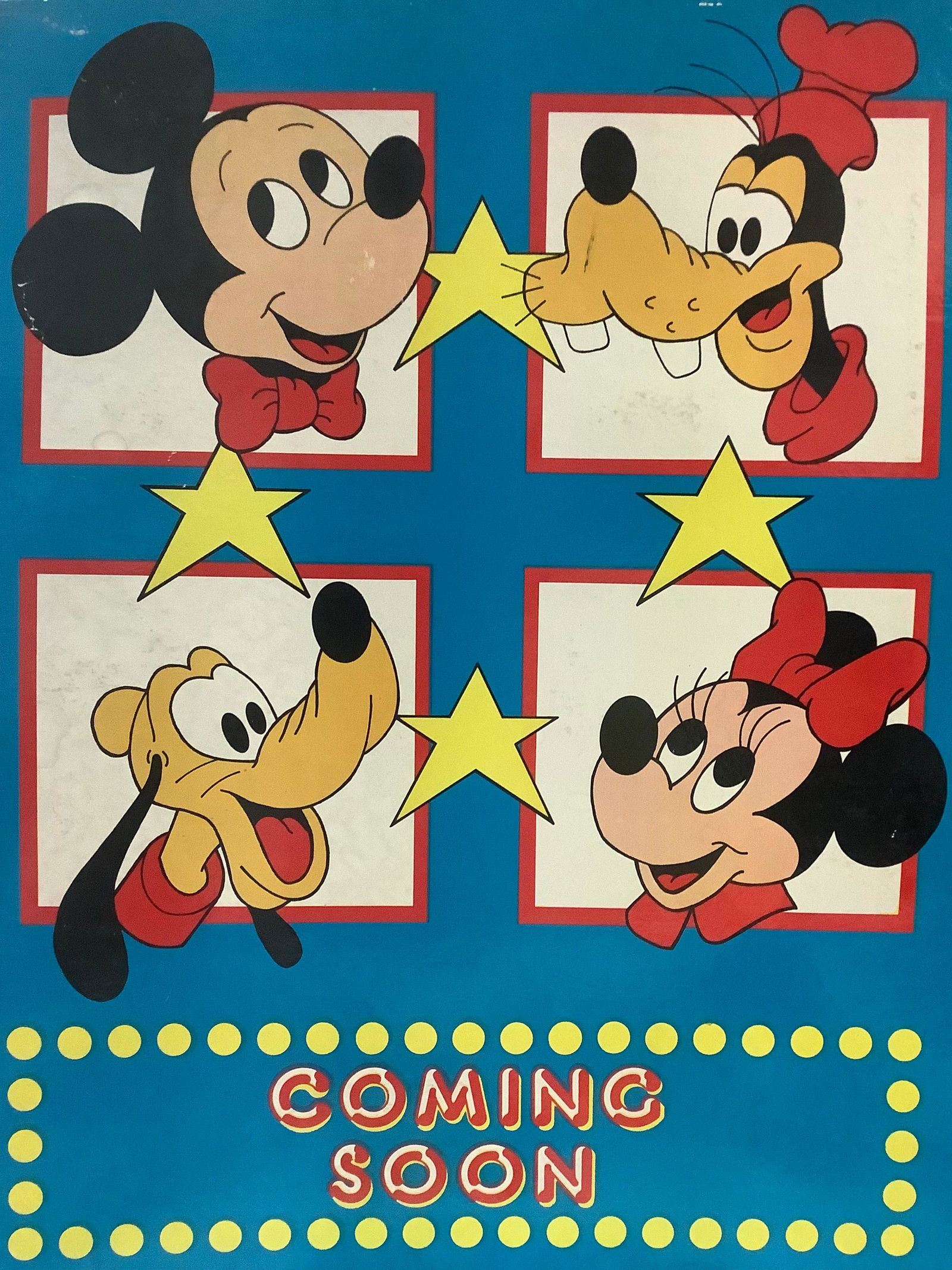 "Coming Soon" Mickey Mouse poster (22 in x 28 in) (1 of 1)