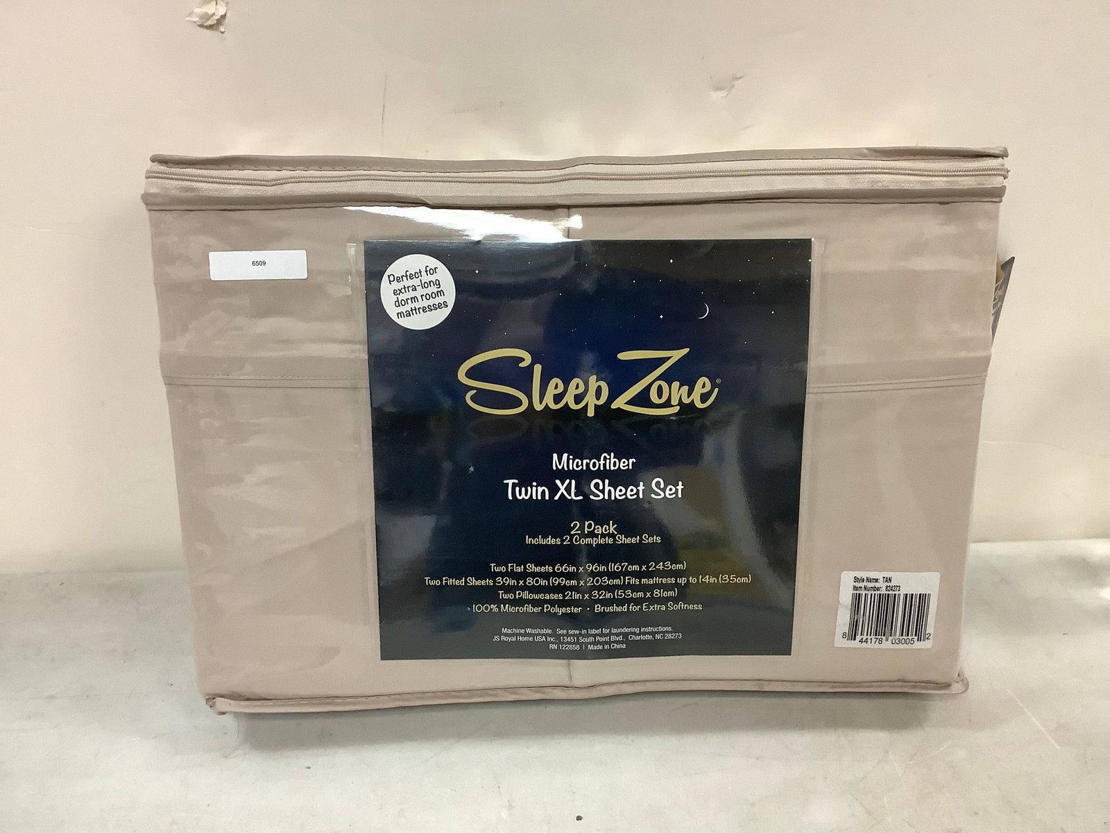 New Sleep Zone 2 Pack Microfiber Twin XL Complete Sheet Set (1 of 1)