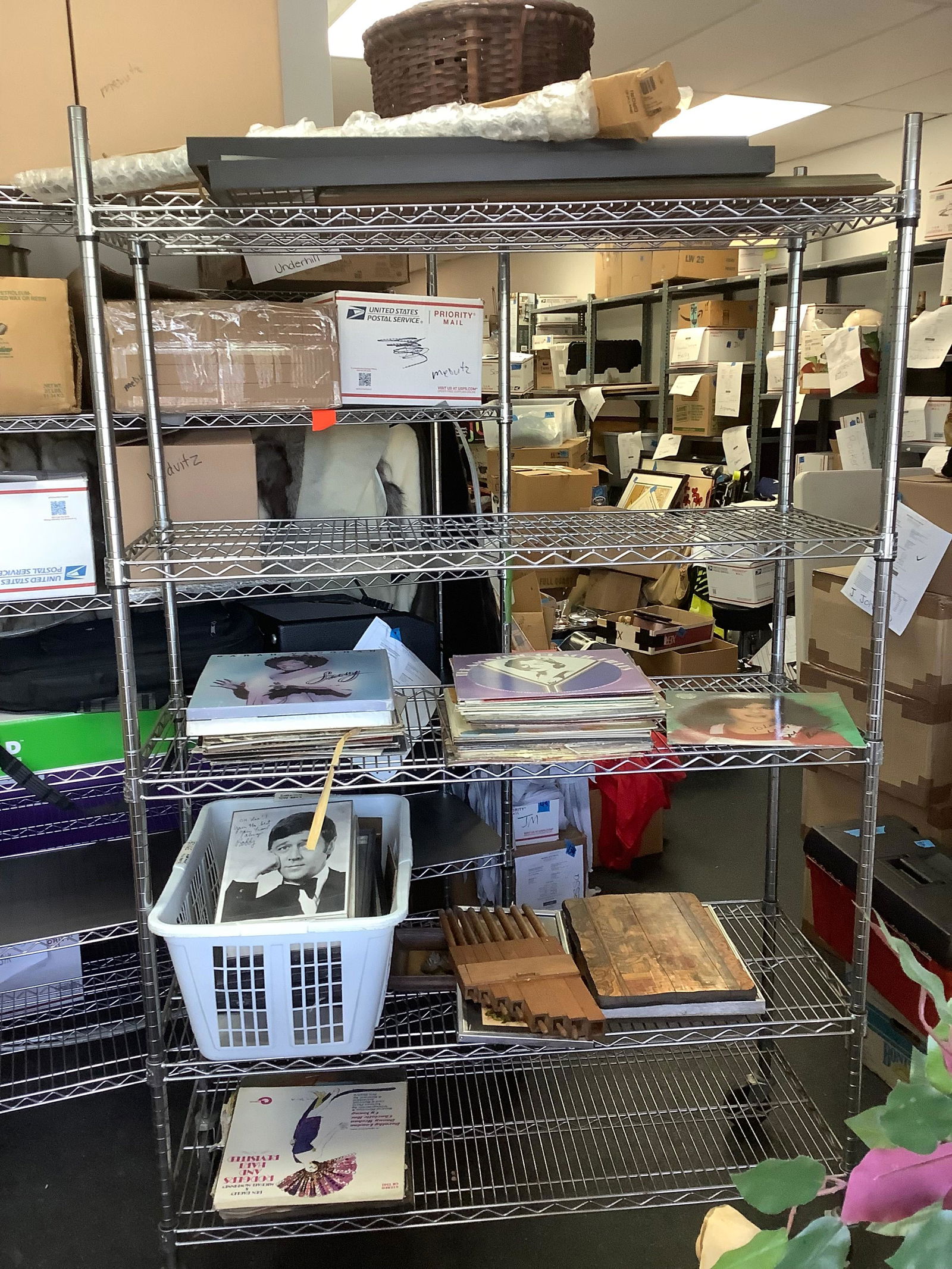 Metal 5 Shelf Rolling Cart (CONTENTS  NOT INCLUDED) 76.5 x 47.5 x 18 (1 of 1)