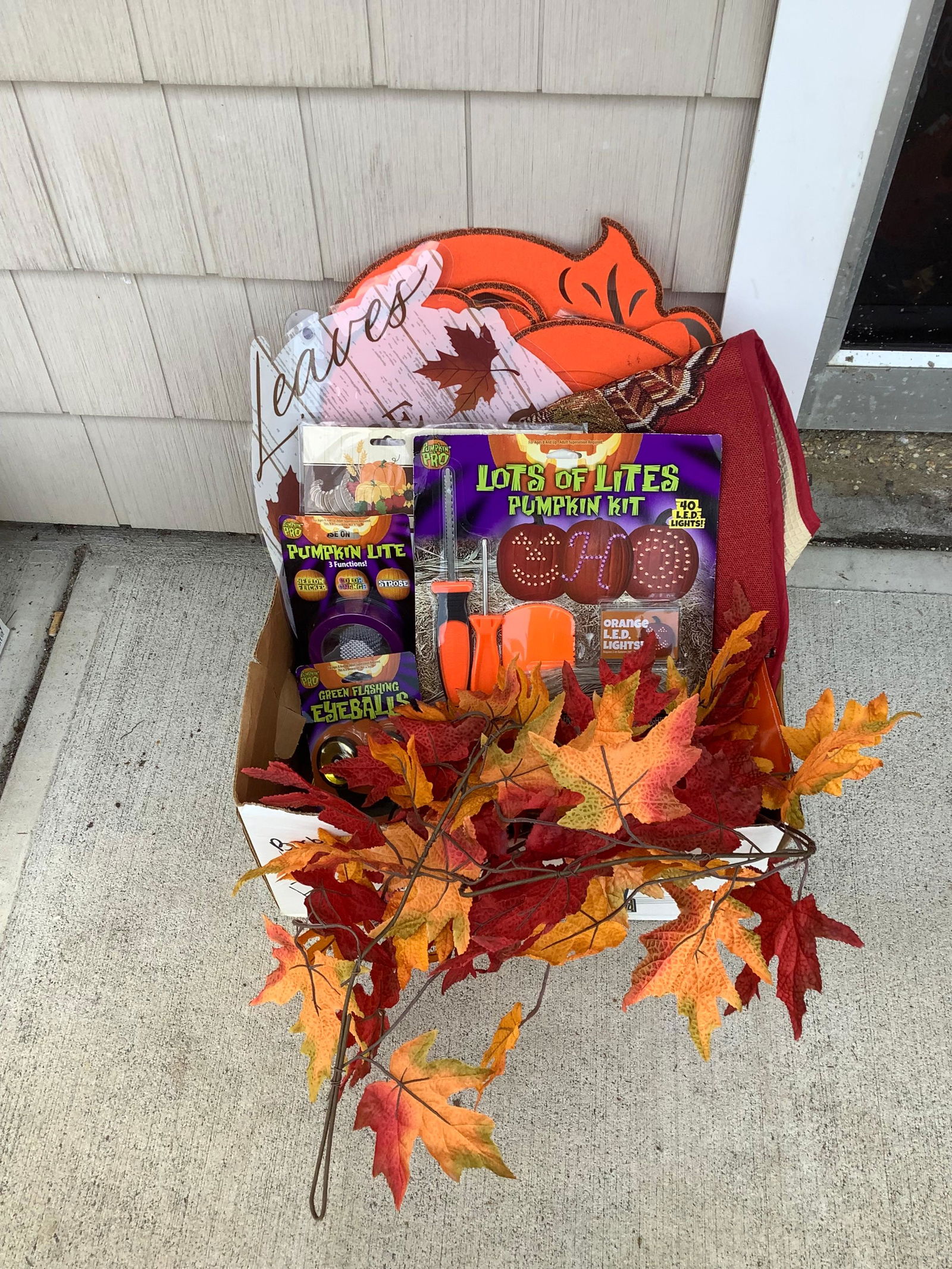 Box Full of Decorative Rugs and More (1 of 1)