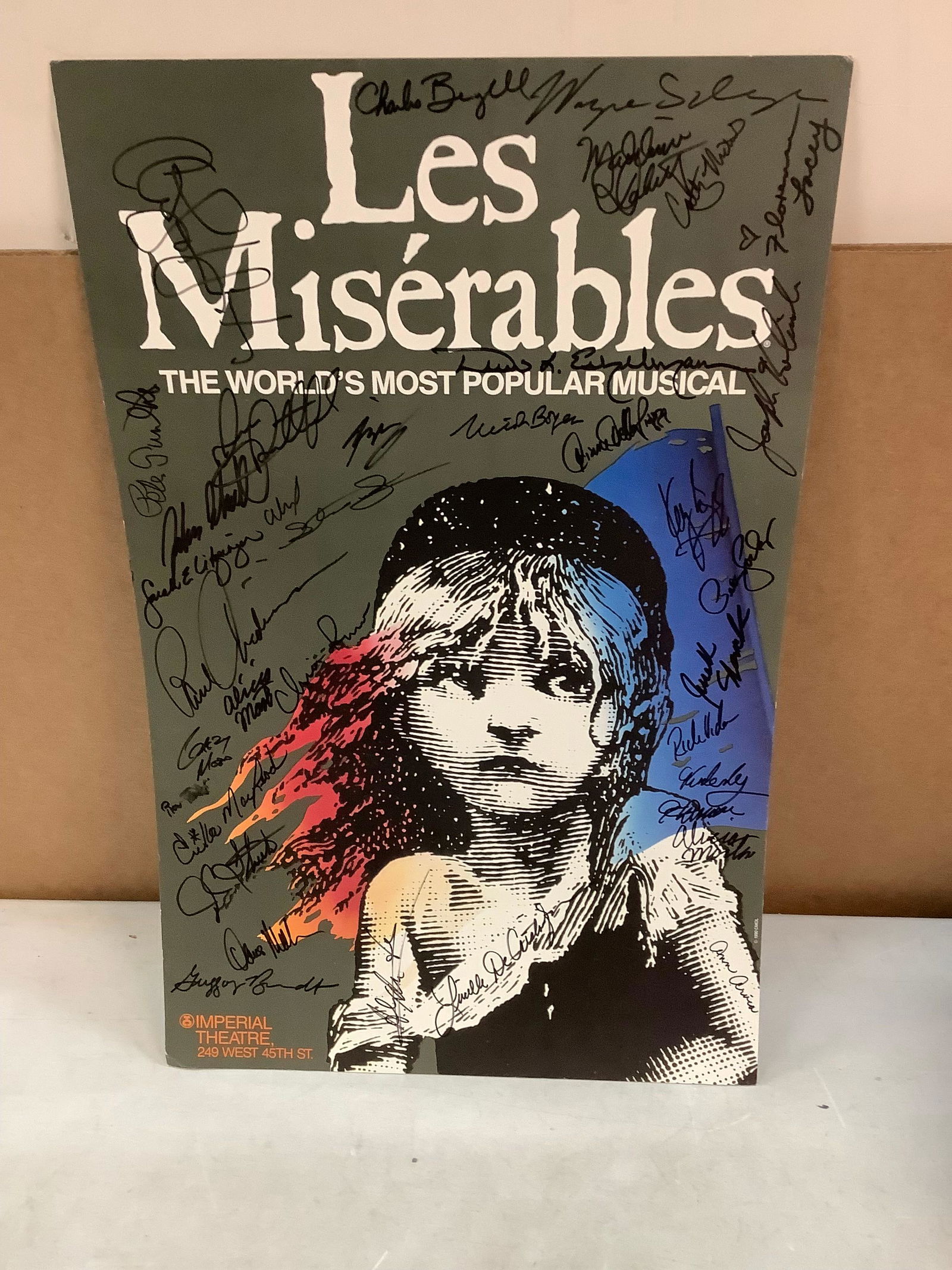 Les miserables signed poster 22.5in.x14in. (1 of 1)