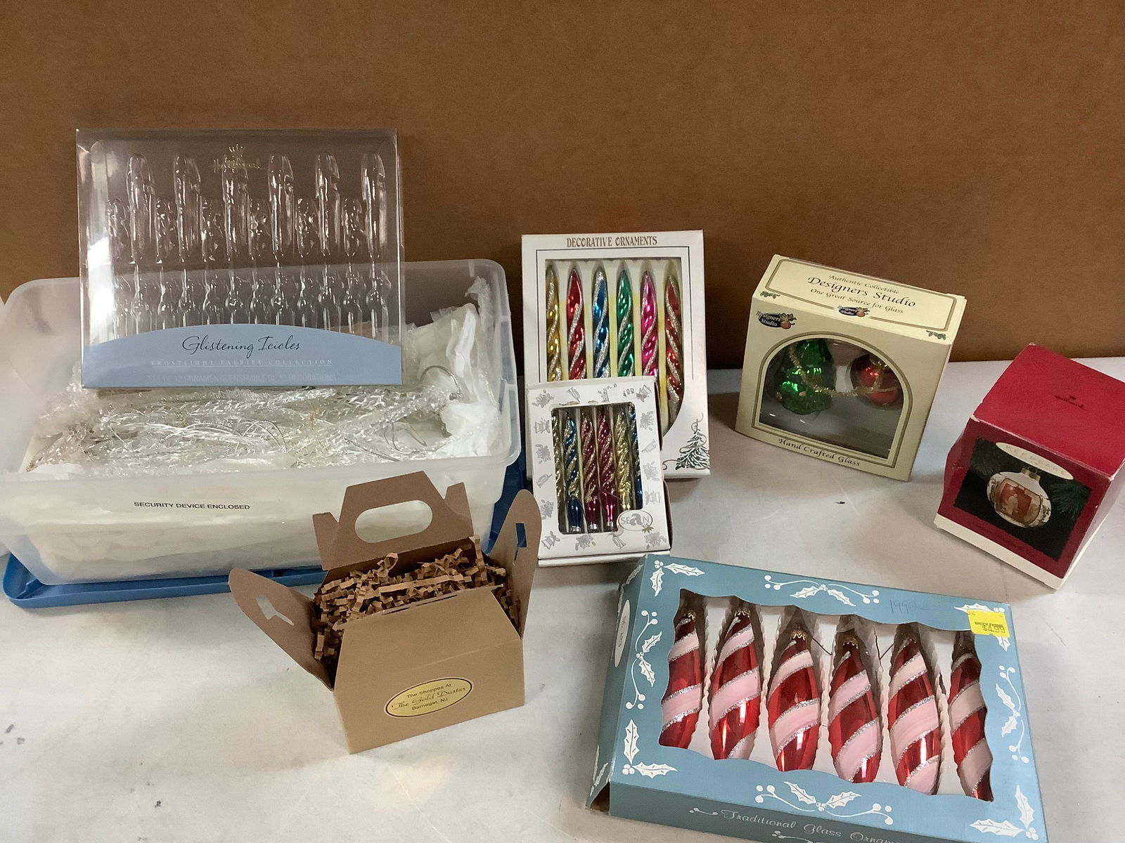 Hallmark glistening icicles frostlight faeries collection , and various ornaments (1 of 1)
