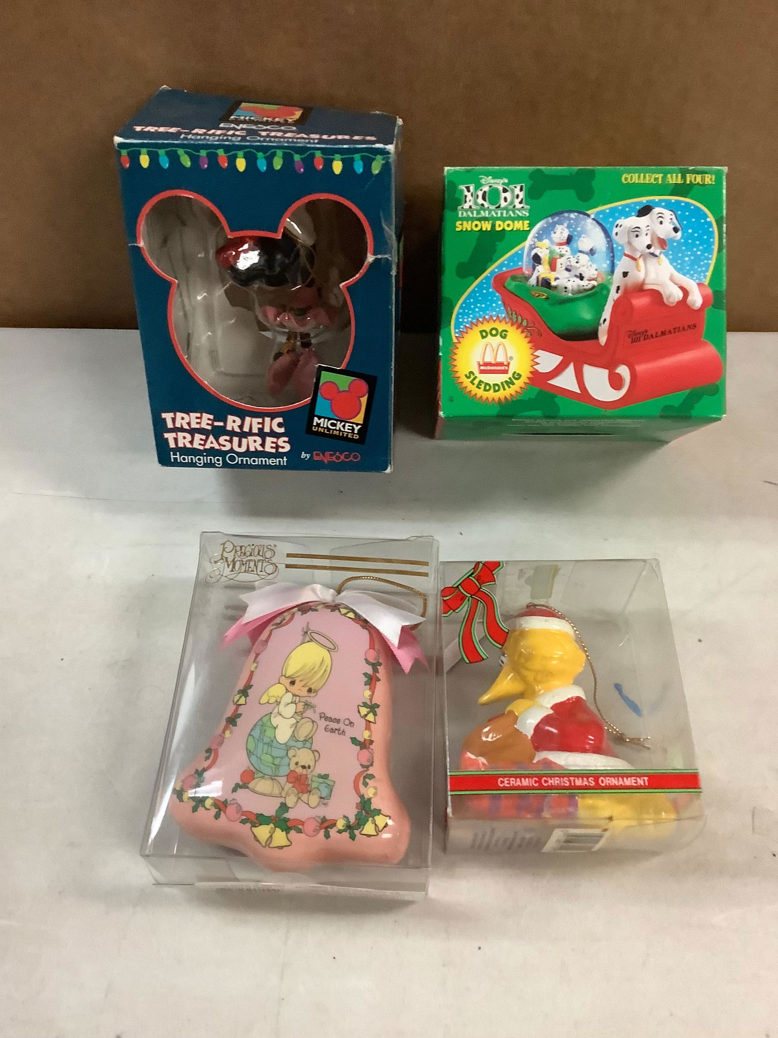 Lot of Ceramic Christmas Ornaments, Disney's Enesco Tree-Rific Treasures Hanging Ornament, and (1 of 1)