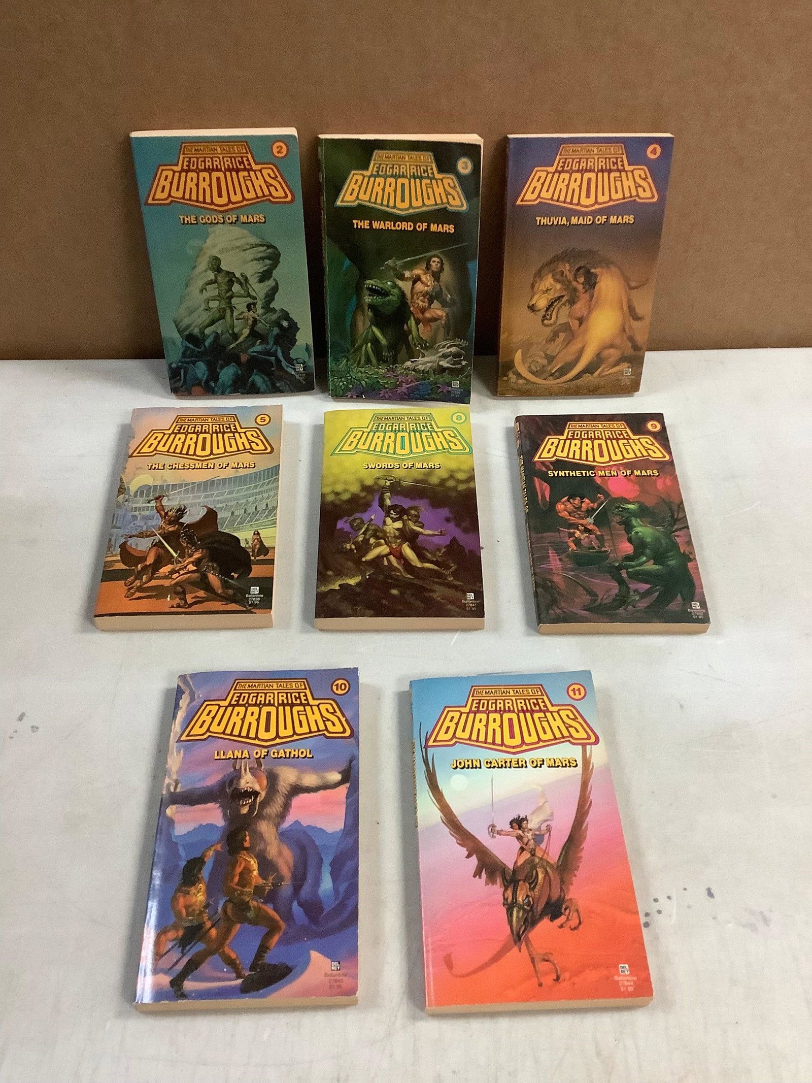 Lot of Vintage The Martian Tales of Edgar Rice Burroughs Books: Lot of Vintage The Martian Tales of Edgar Rice Burroughs Books