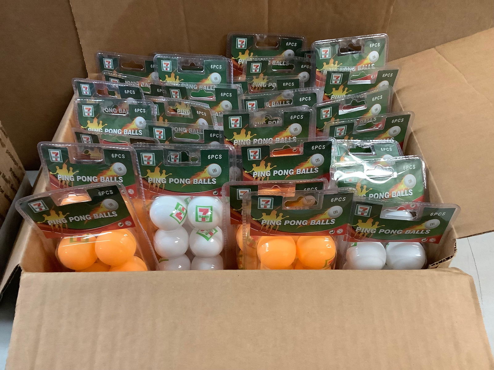 Lot of vintage 7-11 ping pong ball (1 of 1)