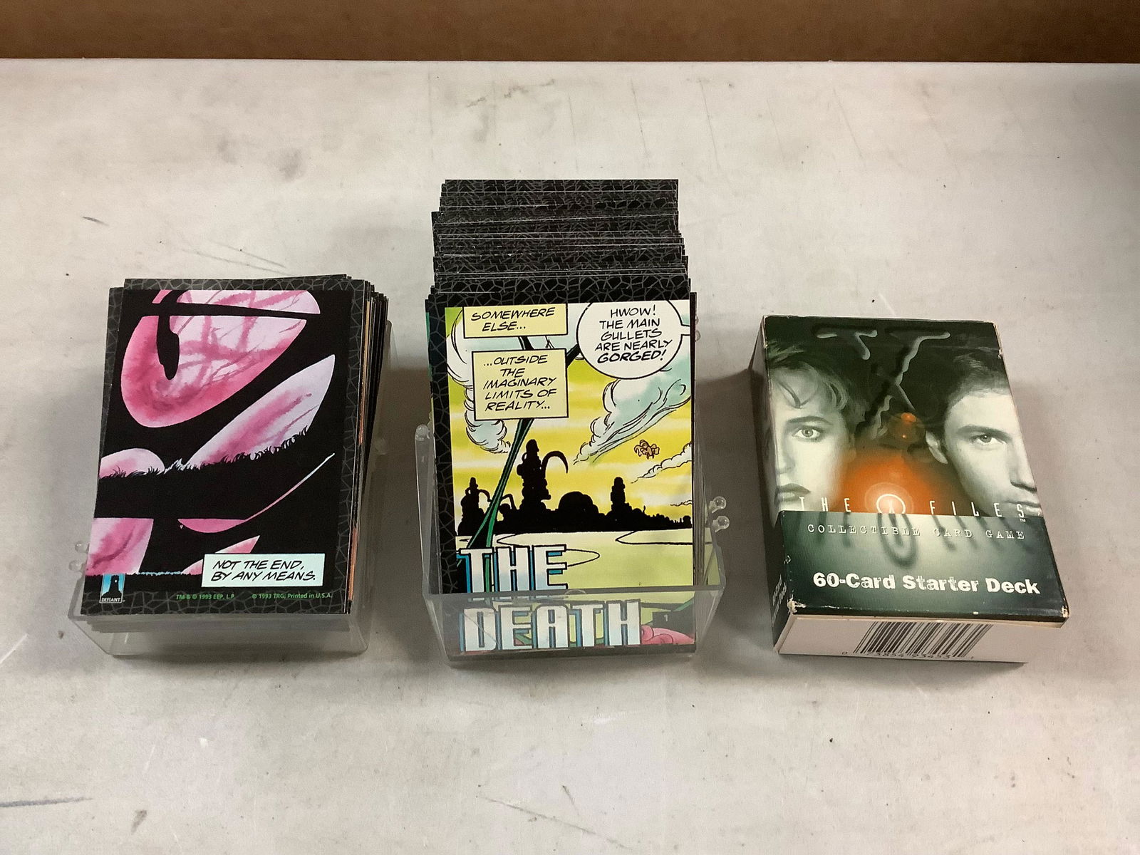 Lot of comic book and X-files cards (1 of 1)