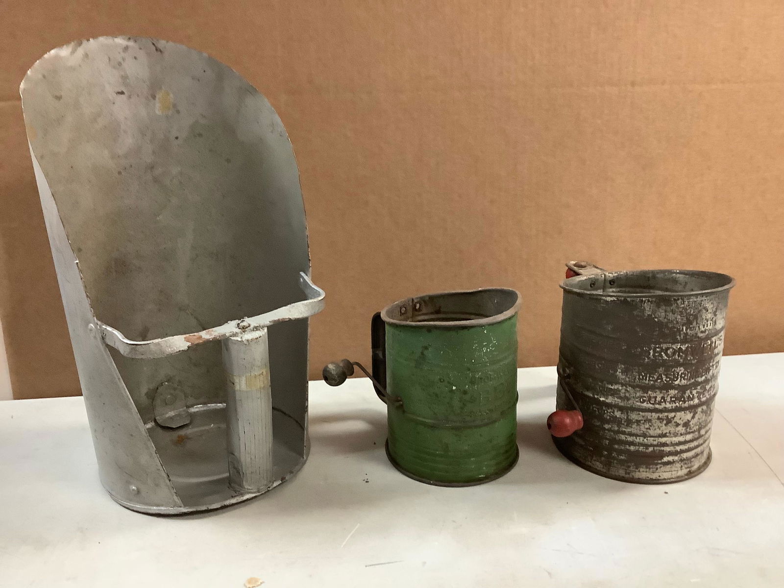 Vintage flour sifters and more (tallest - 13 in) (1 of 1)