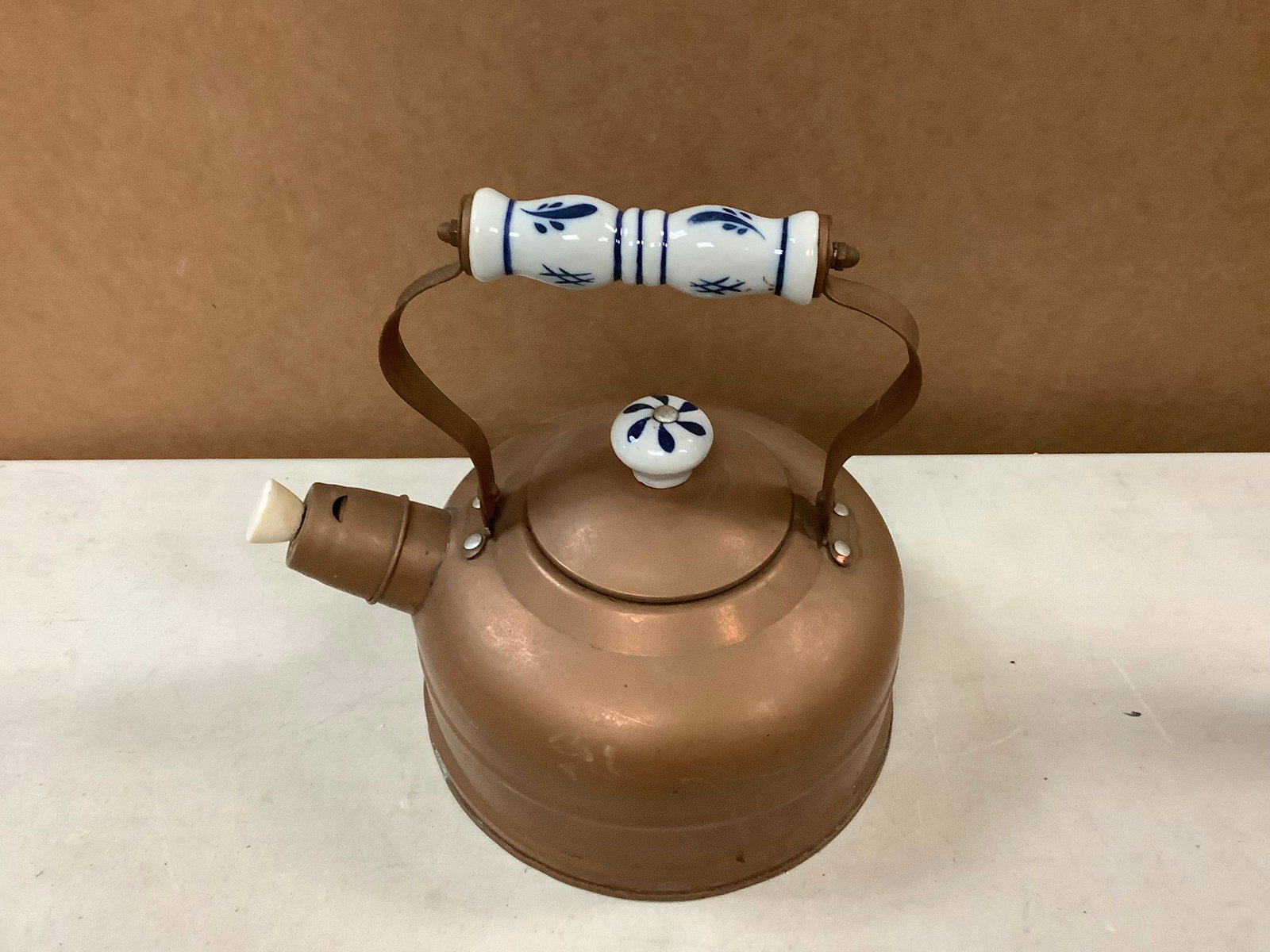 Vintage Copper Tea Kettle: Vintage Copper Tea Kettle