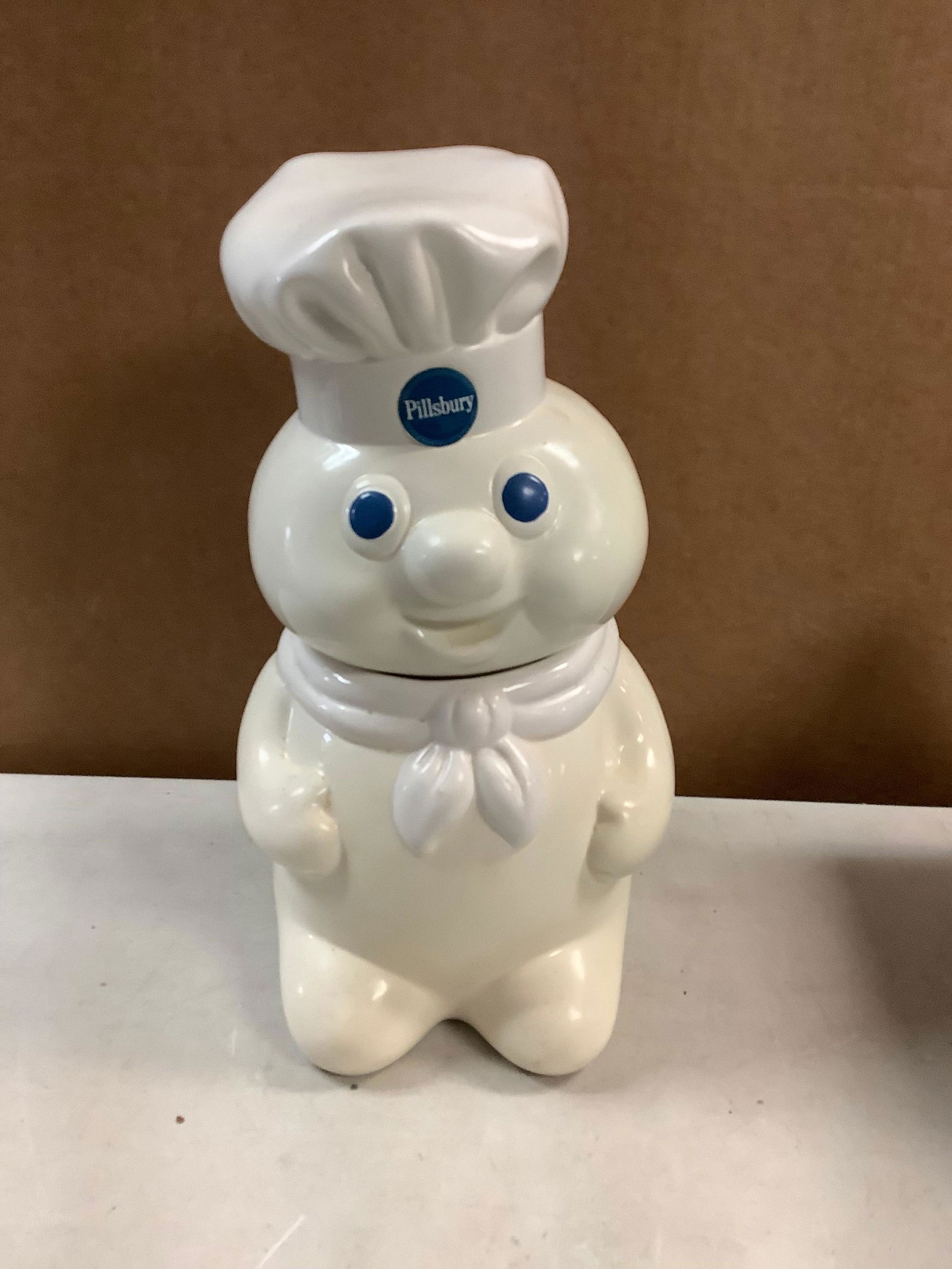 Pillsbury doughboy jar 11in tall: Pillsbury doughboy jar 11in tall