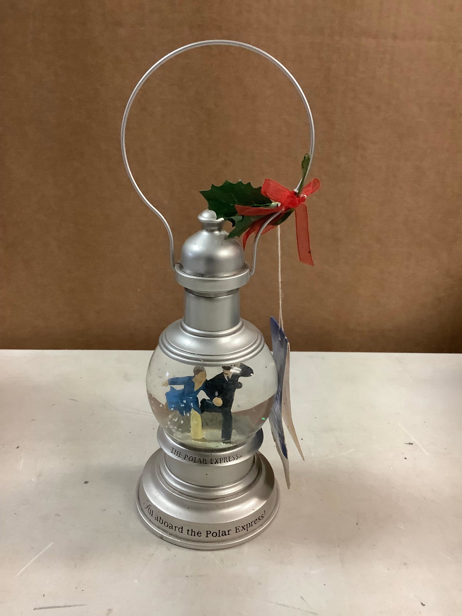 HALLMARK THE POLAR EXPRESS lantern snow globe 11in: HALLMARK THE POLAR EXPRESS lantern snow globe 11in